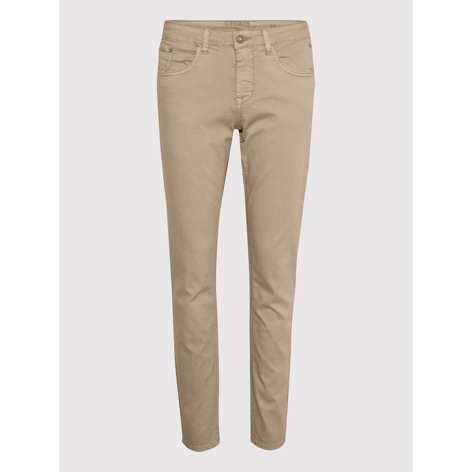 Cream Pantaloni din material Lotte Plain Twill 10606565 Bej Regular Fit - Pled.ro