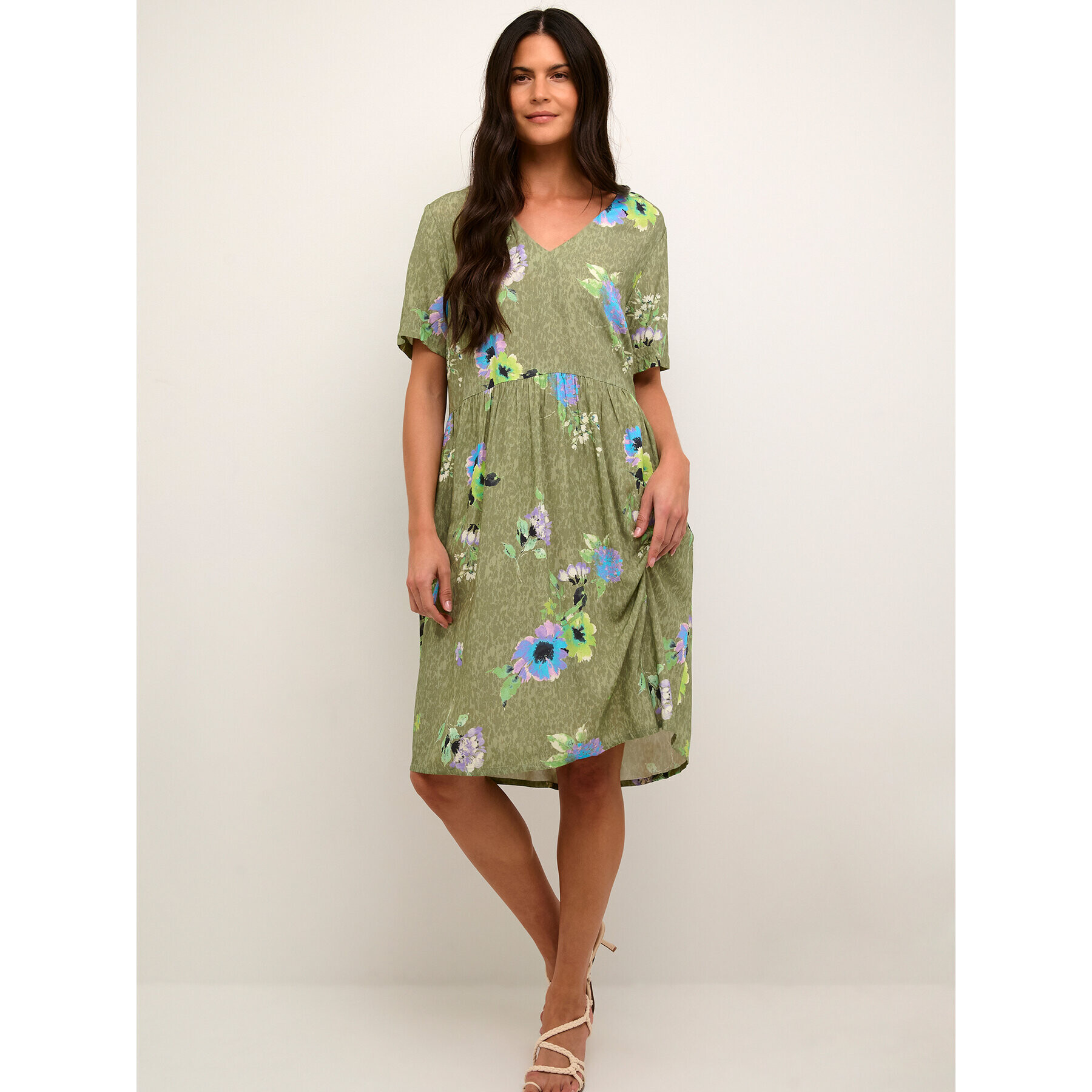 Cream Rochie de zi Rosina 10611491 Verde Regular Fit - Pled.ro