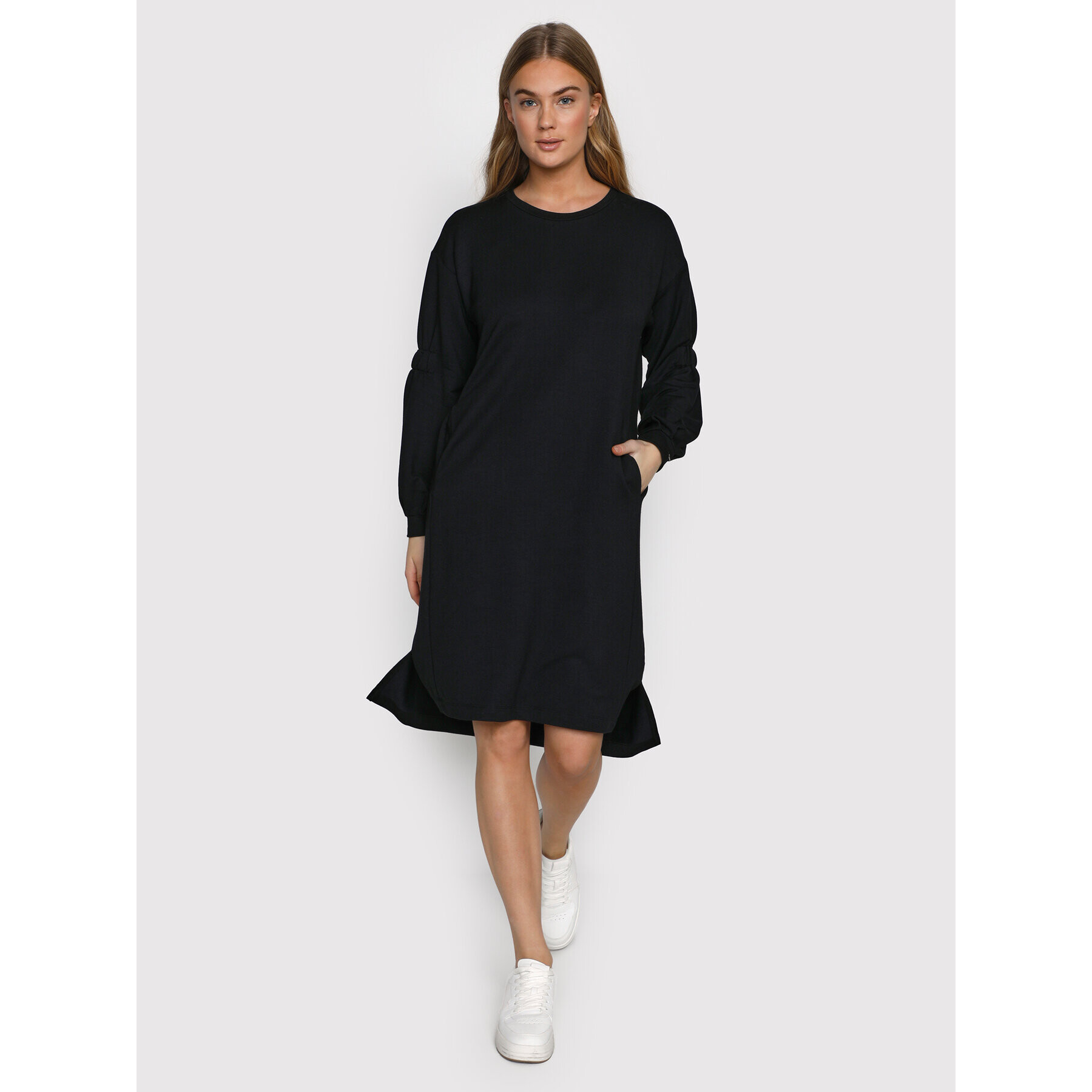 Cream Rochie de zi Salina 10609183 Negru Oversize - Pled.ro