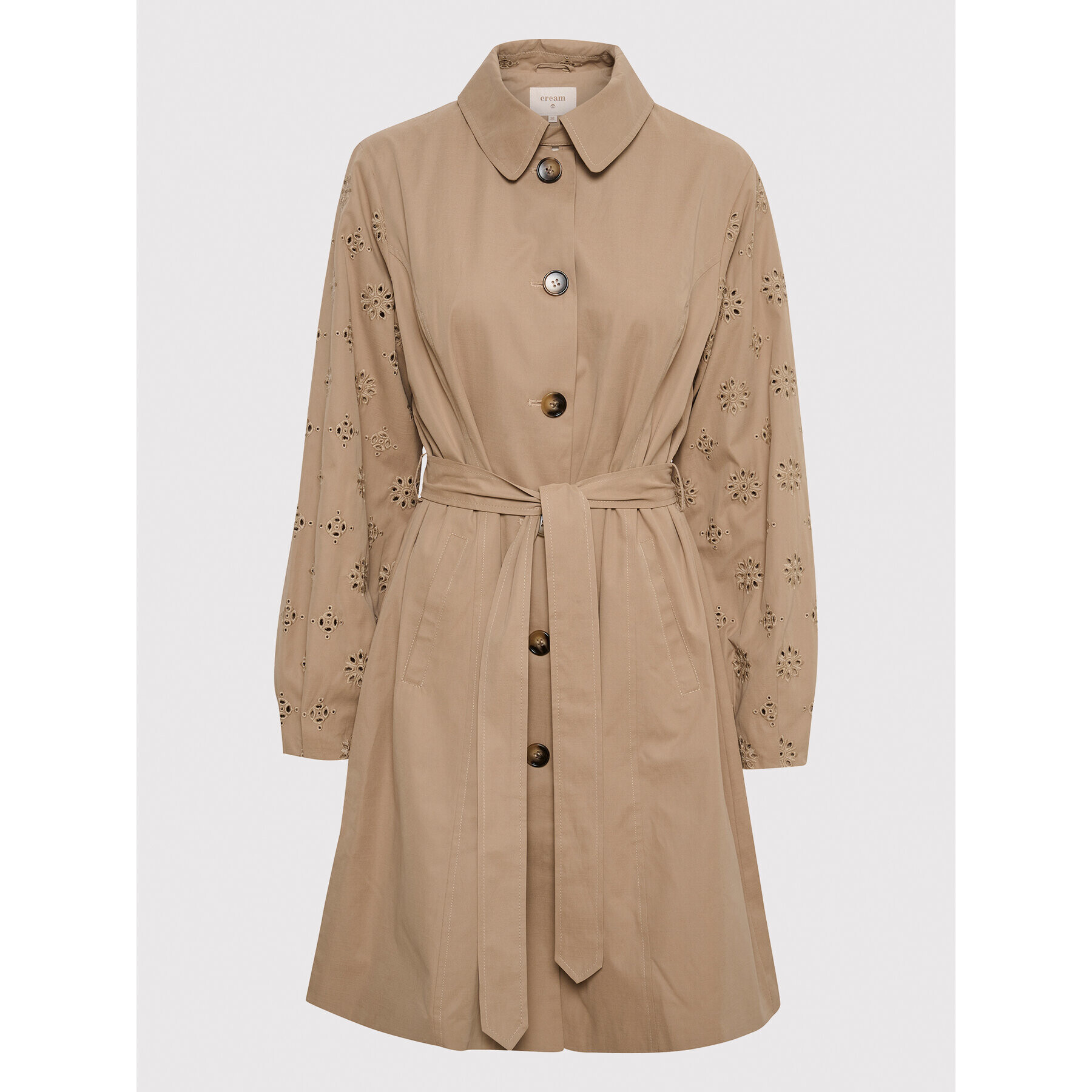 Cream Trench CRFirenza 10610903 Bej Feminine Fit - Pled.ro