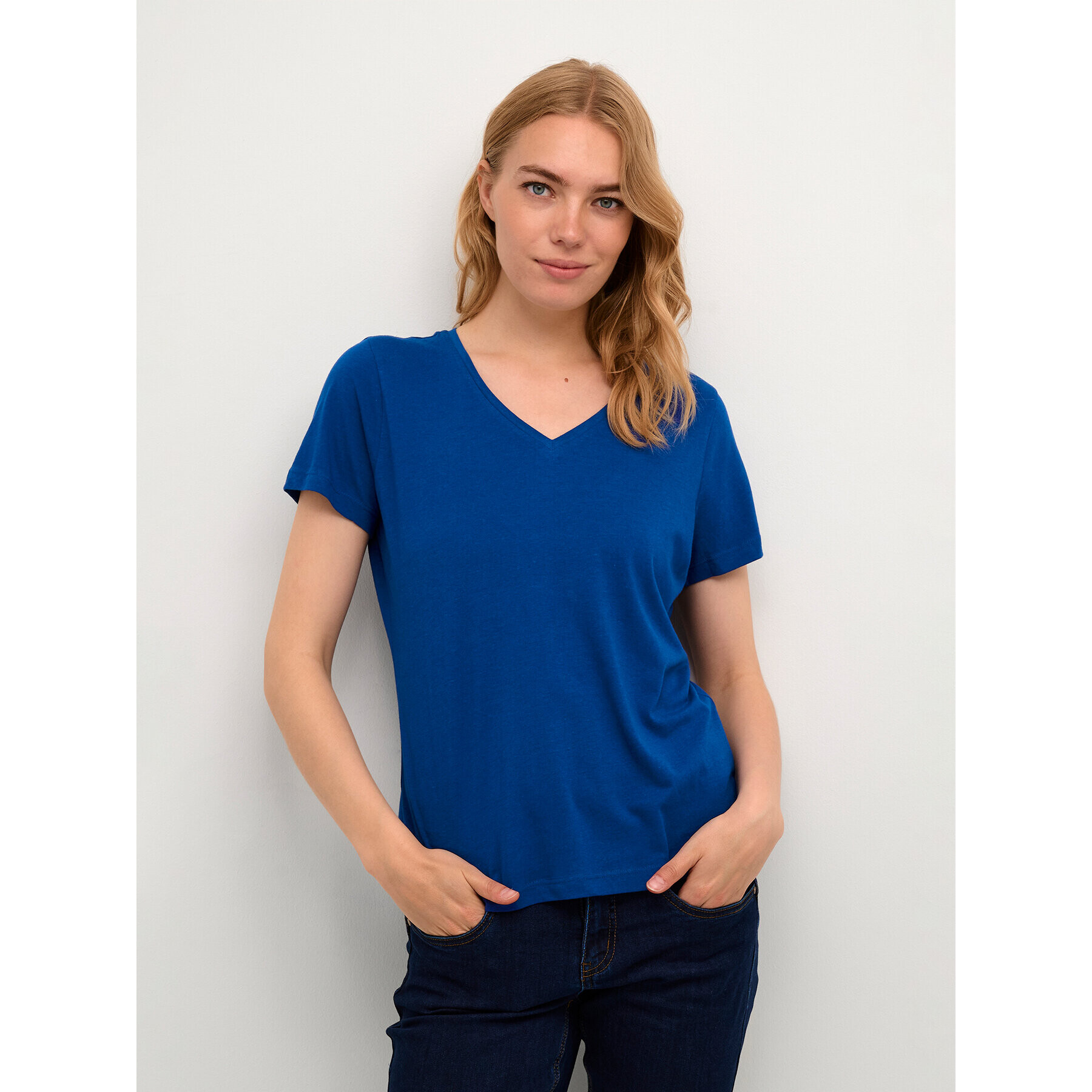 Cream Tricou Nala 10604508 Bleumarin Regular Fit - Pled.ro