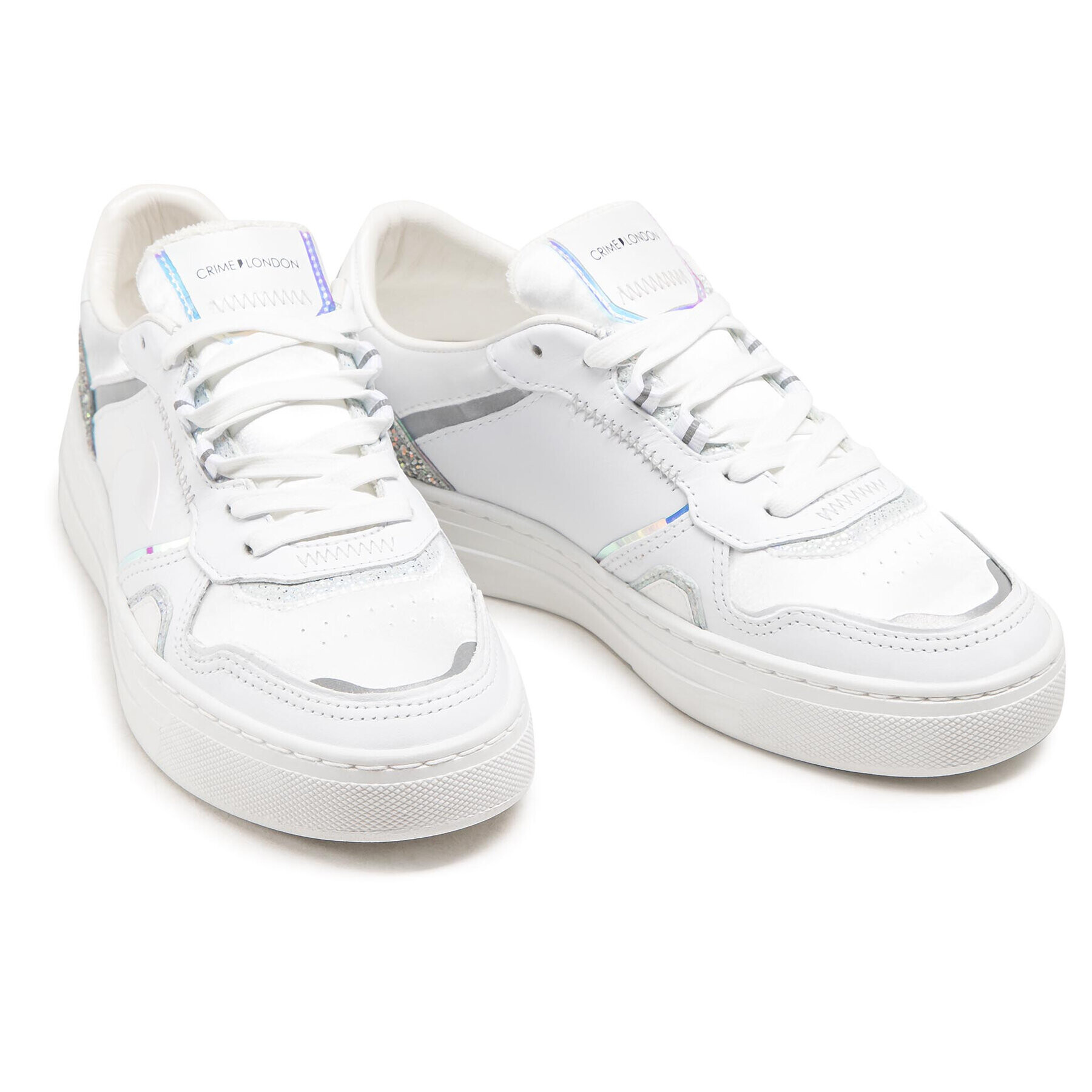 Crime London Sneakers Low Top Off Court 25000PP3.10 Alb - Pled.ro