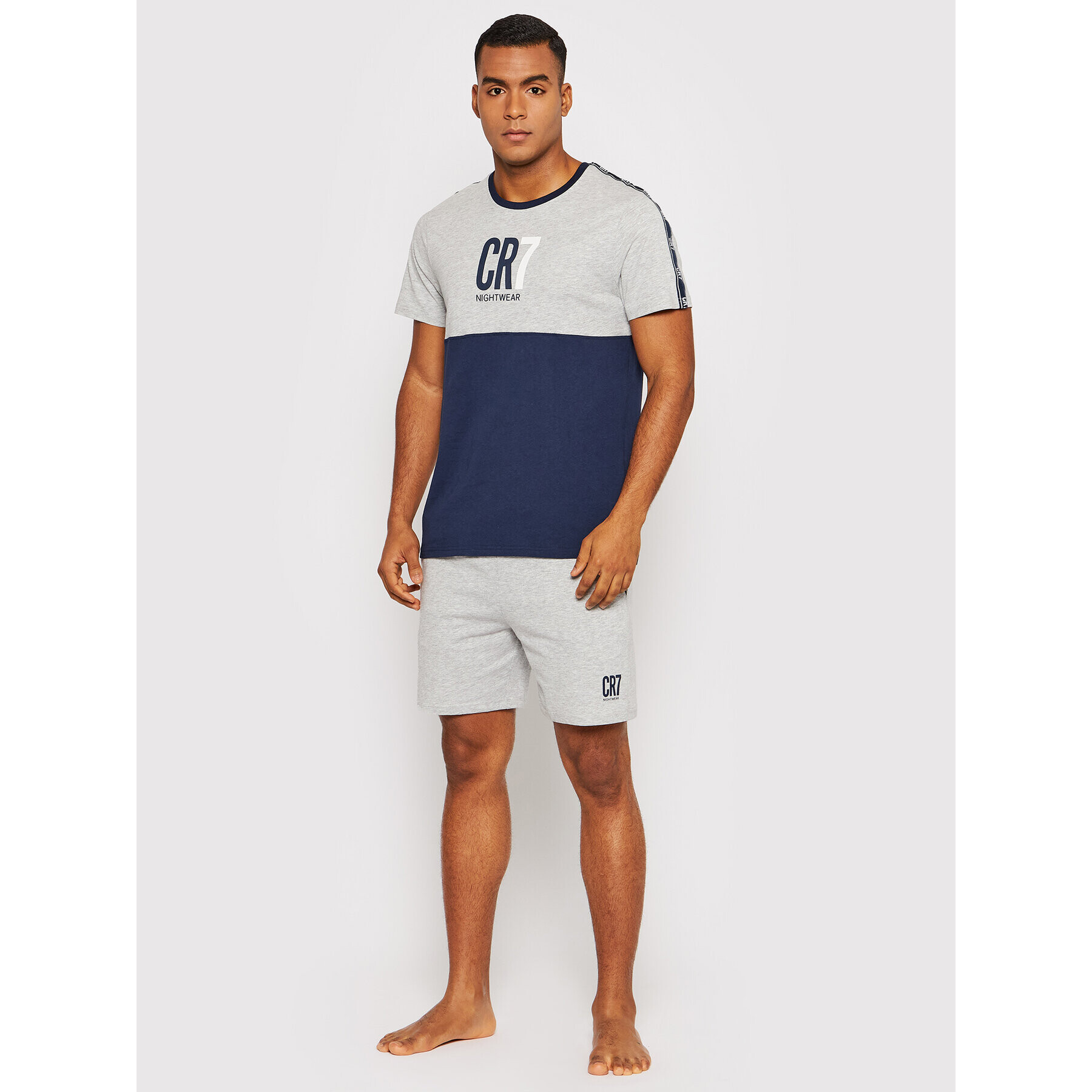 Cristiano Ronaldo CR7 Pijama 8730-41-749 Gri Regular Fit - Pled.ro