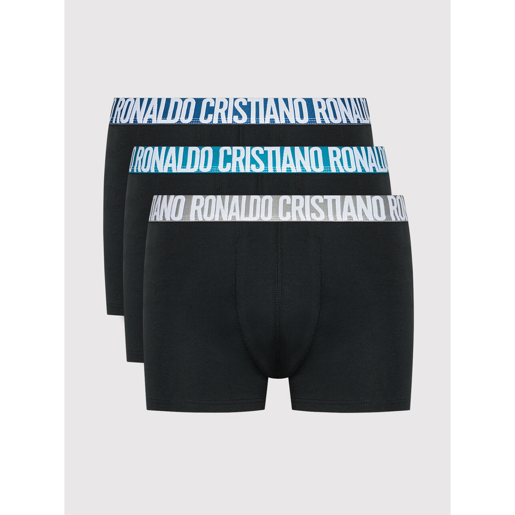 Cristiano Ronaldo CR7 Set 3 perechi de boxeri Basic Trunk 3-Pack 8100-49-672 Negru - Pled.ro