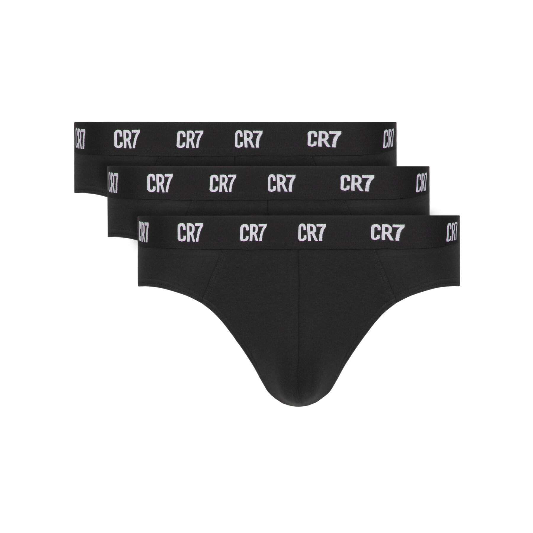 Cristiano Ronaldo CR7 Set 3 perechi de slipuri Main Basic Brief 3-Pack 8100-66-900 Negru - Pled.ro