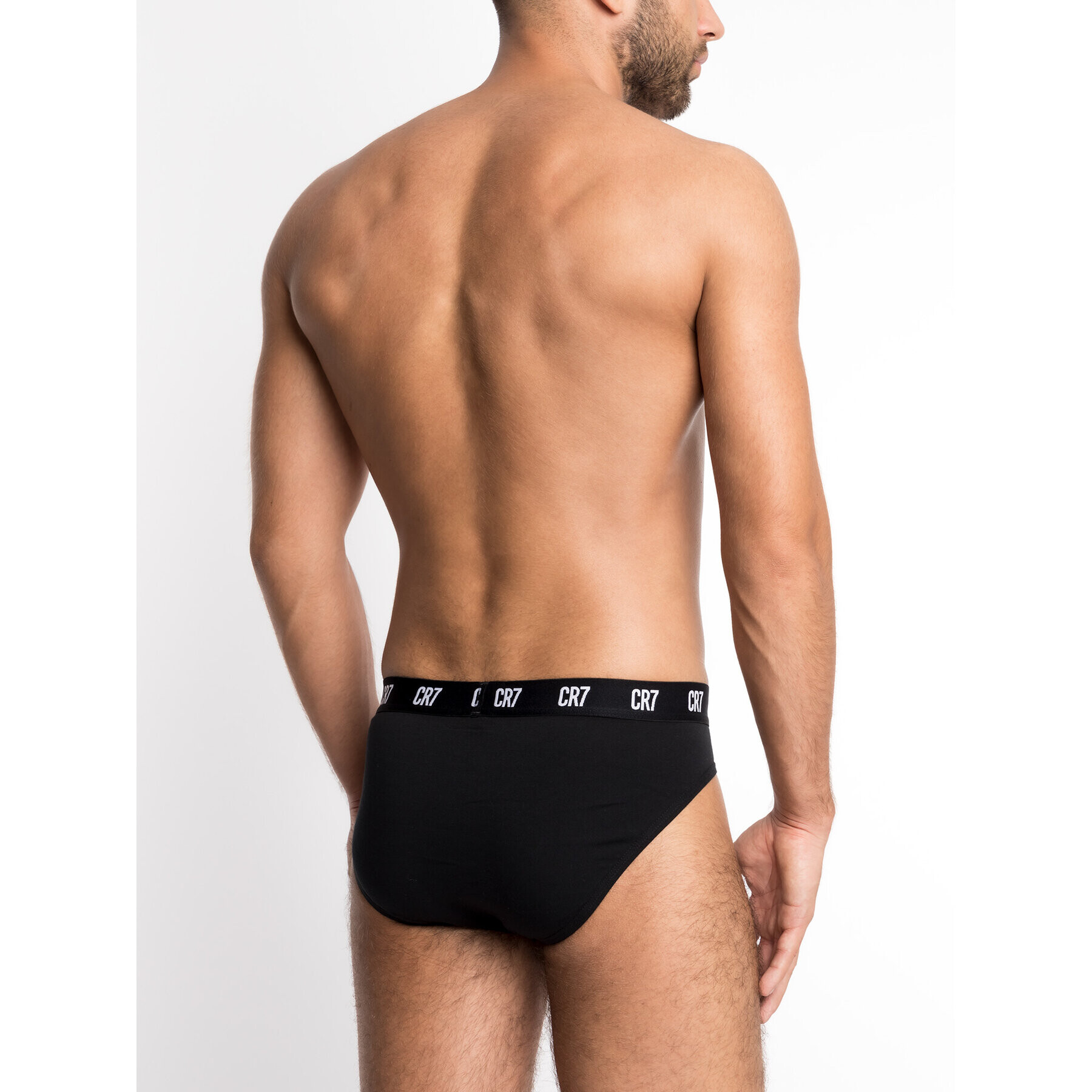 Cristiano Ronaldo CR7 Set 3 perechi de slipuri Main Basic Brief 3-Pack 8100-66-900 Negru - Pled.ro