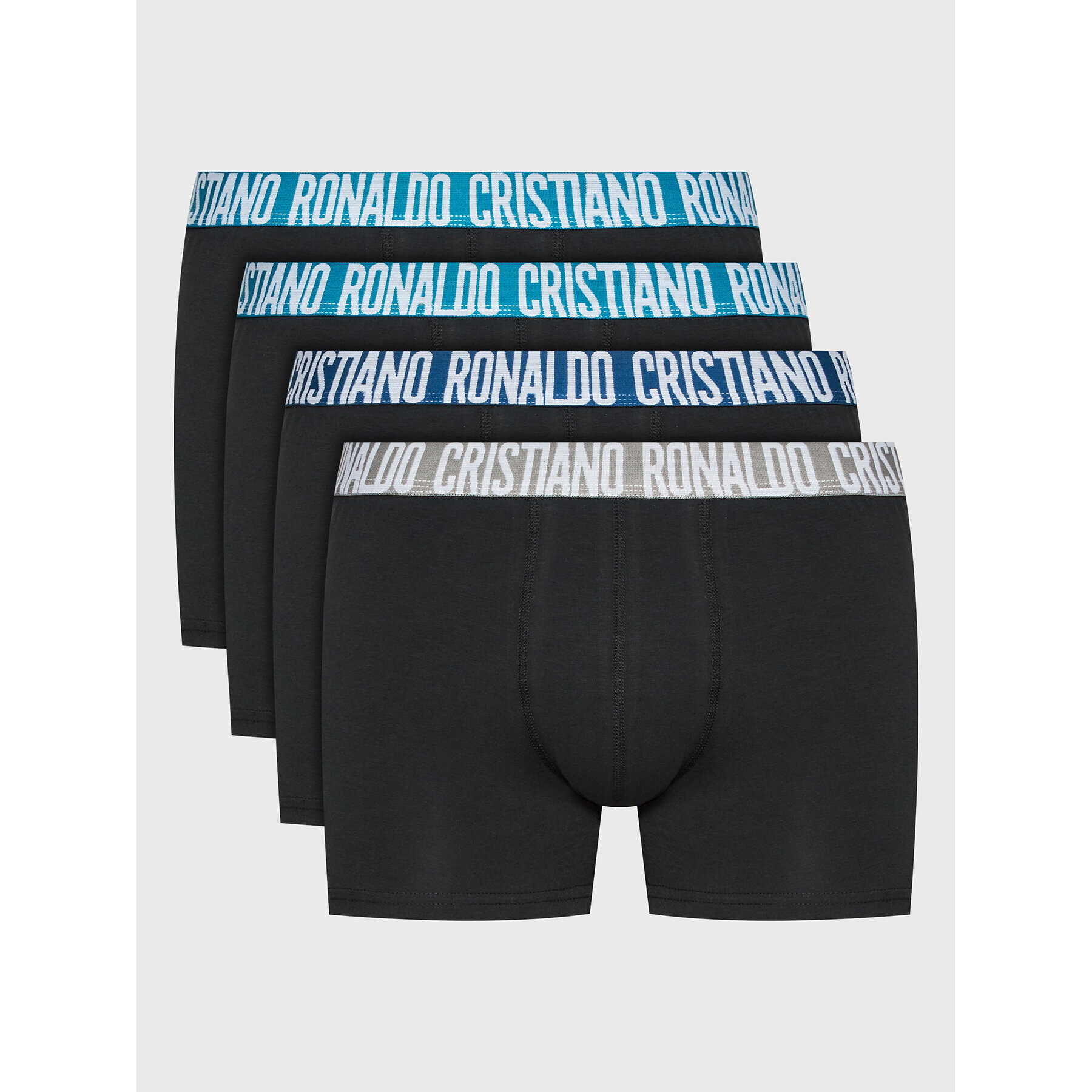 Cristiano Ronaldo CR7 Set 4 perechi de boxeri Basic 8104-49-2467 Negru - Pled.ro