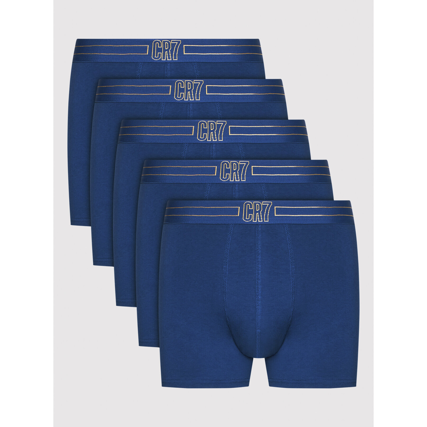 Cristiano Ronaldo CR7 Set 5 perechi boxeri Basic Trunk Organic 5-Pack 8106-49-2404 Albastru - Pled.ro