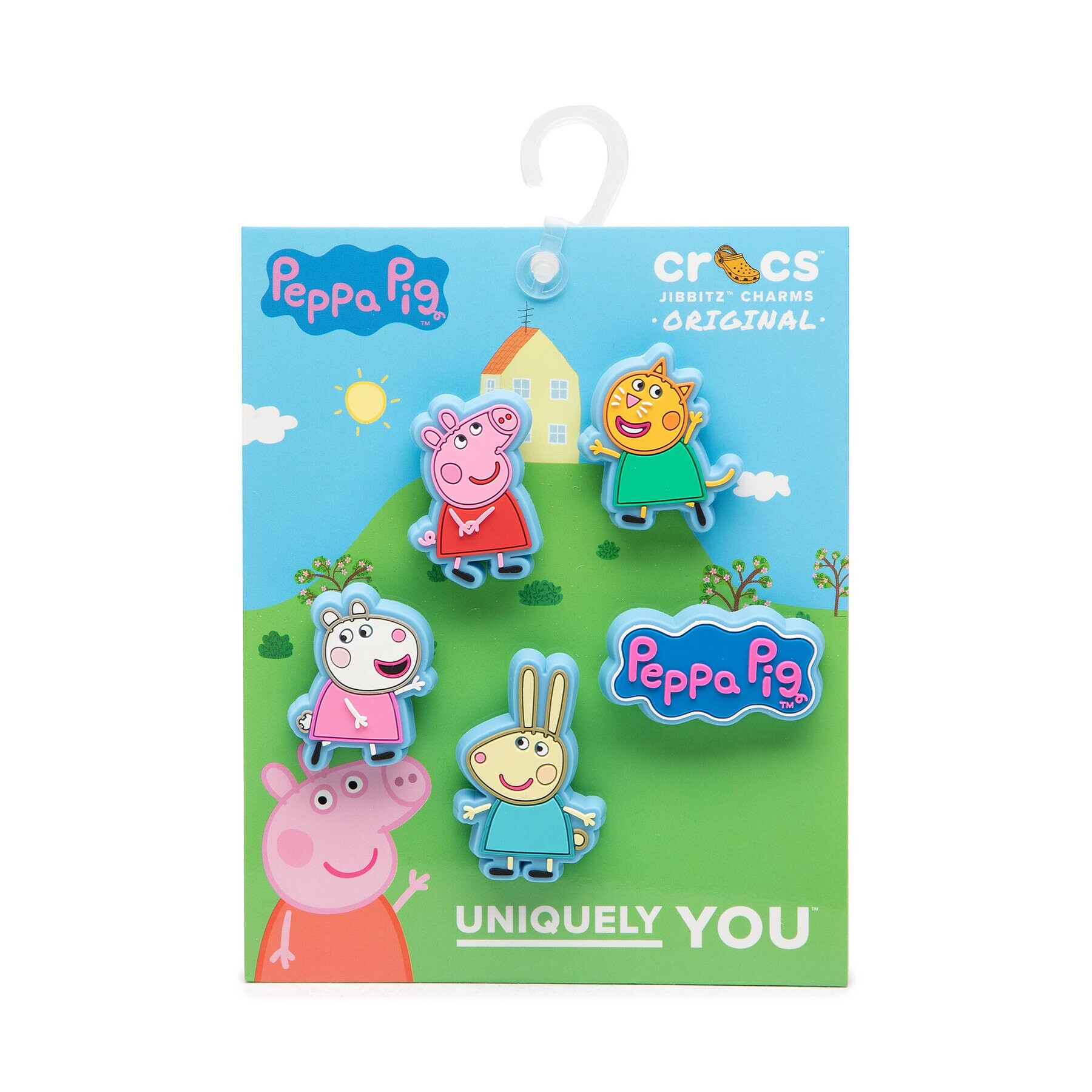 Crocs Accesorii pentru pantofi Jibbitz Peppa Pig 5 Pack 10010006 Albastru - Pled.ro