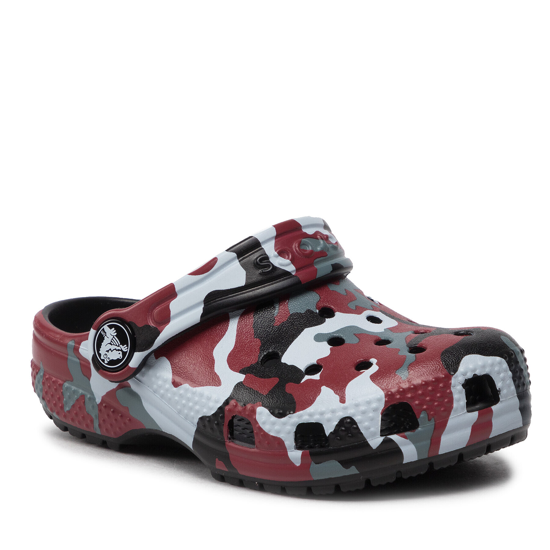 Crocs Șlapi Classic Camo Clog T 207593 Roșu - Pled.ro