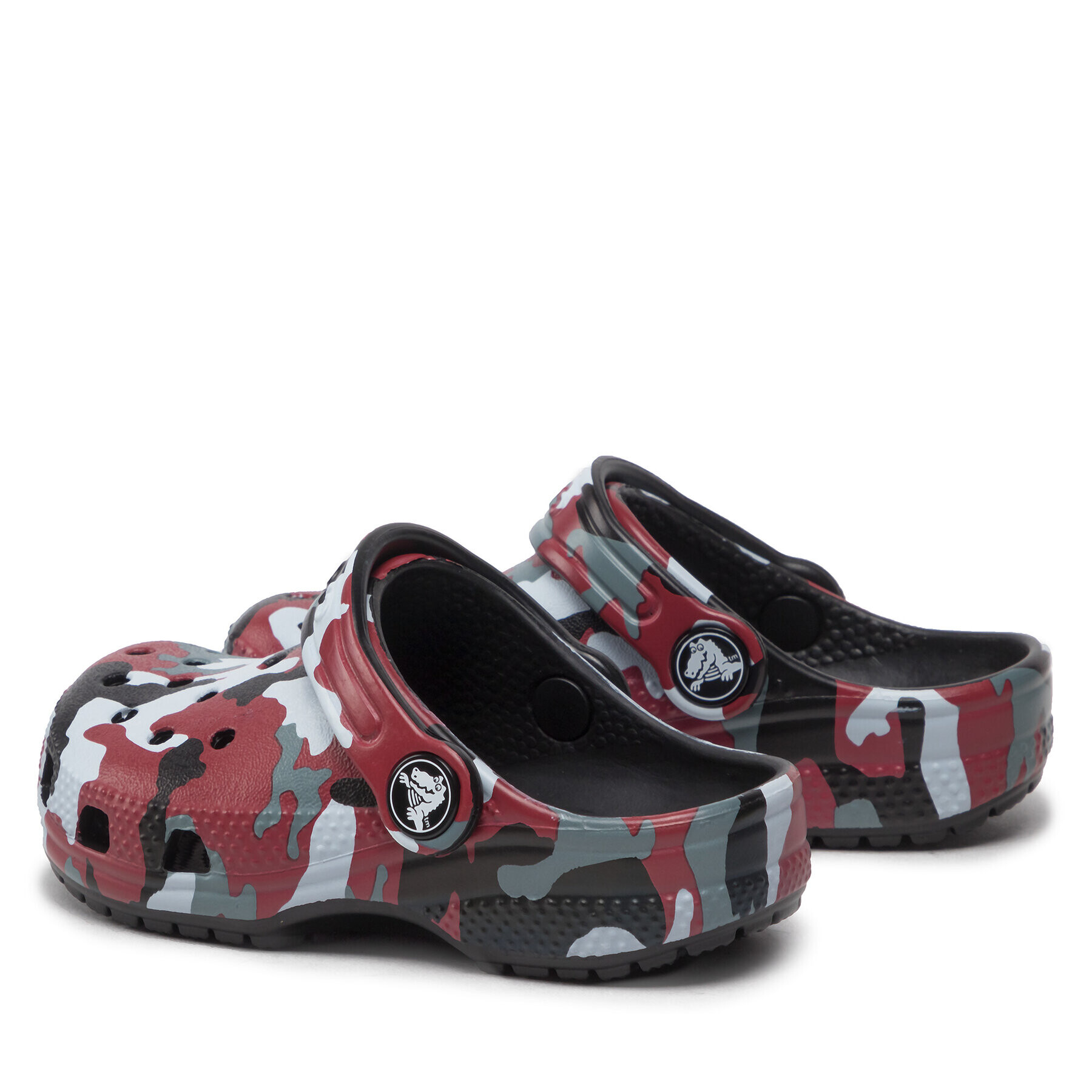 Crocs Șlapi Classic Camo Clog T 207593 Roșu - Pled.ro