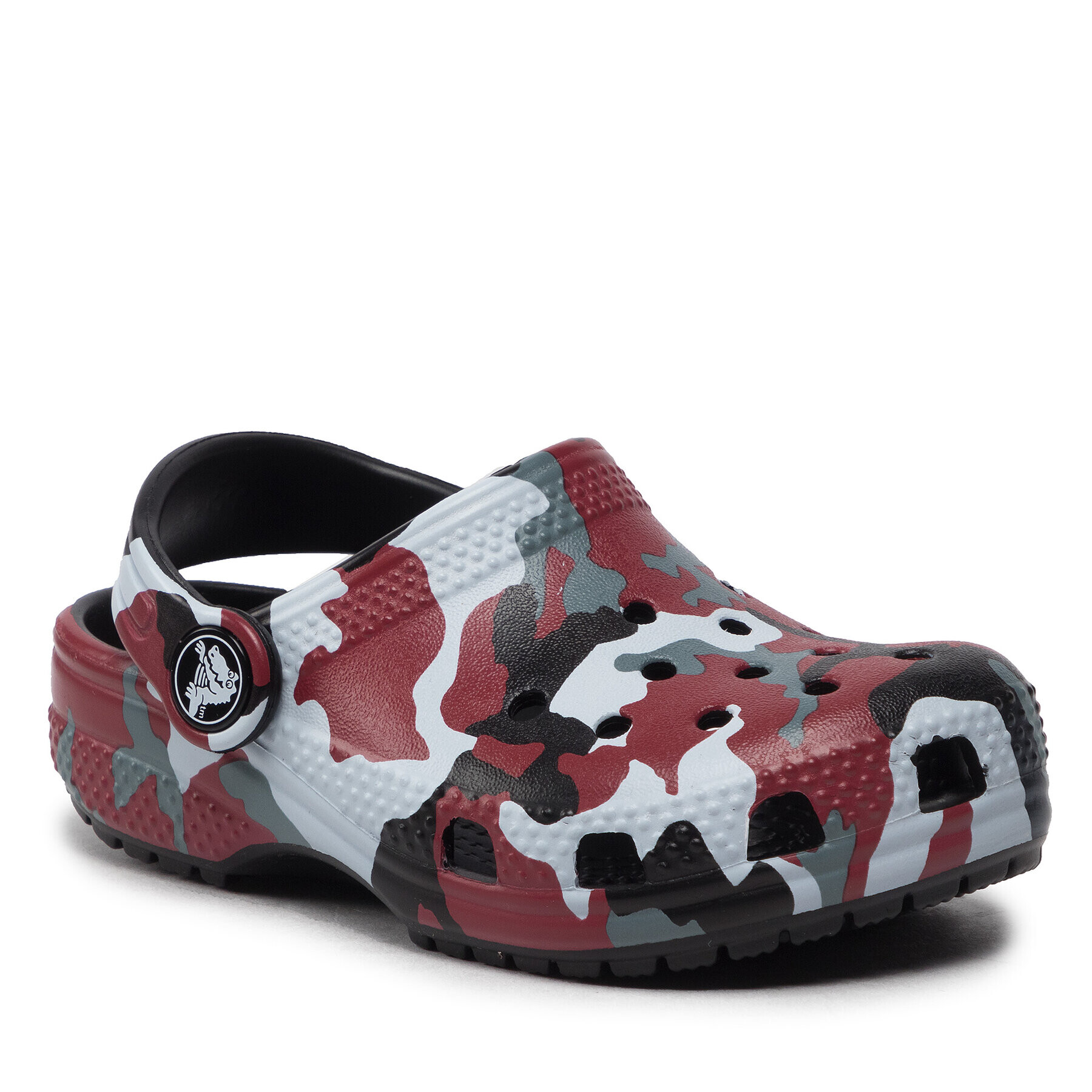 Crocs Șlapi Classic Camo Clog T 207593 Roșu - Pled.ro