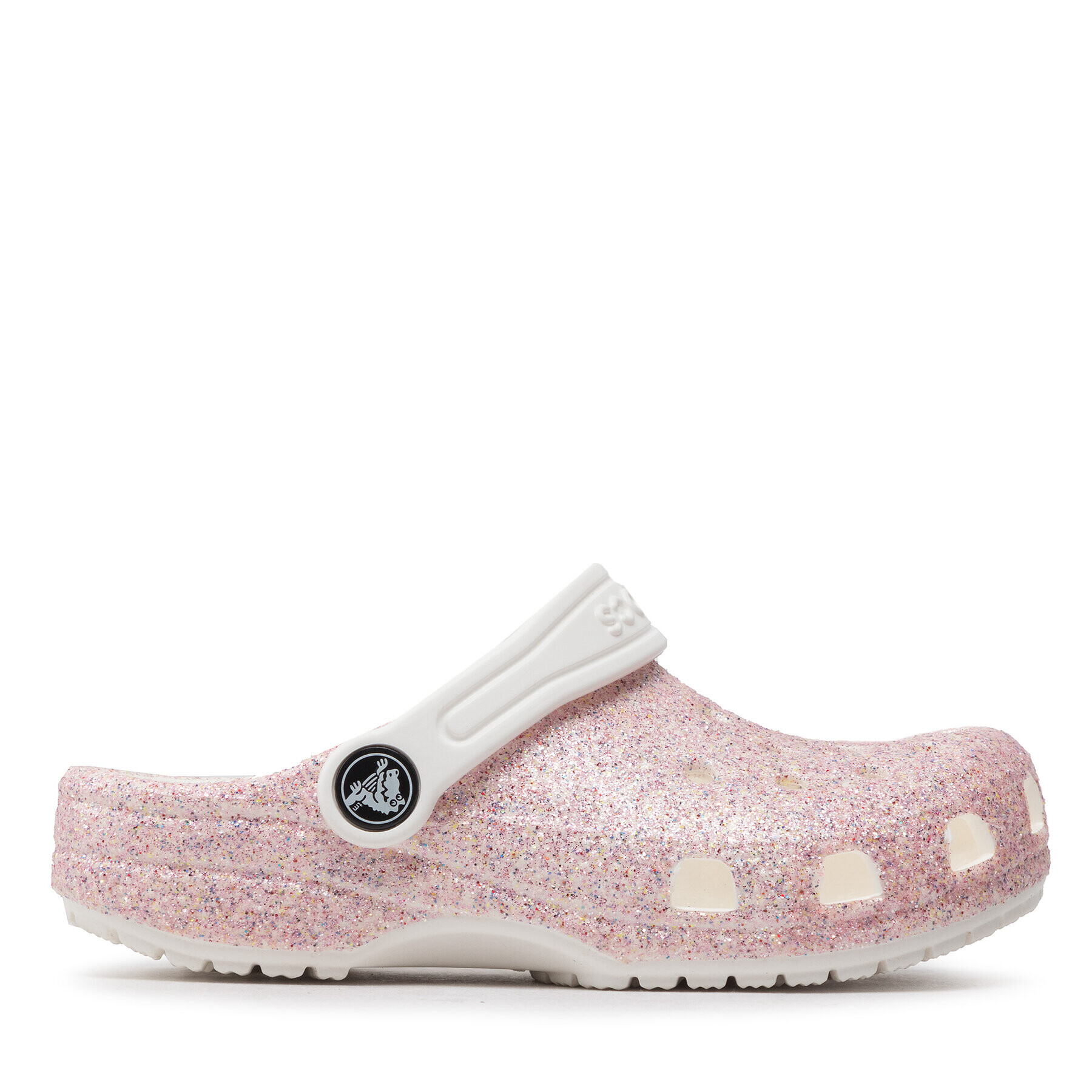 Crocs Șlapi Classic Glitter Clog K 206993 Roz - Pled.ro