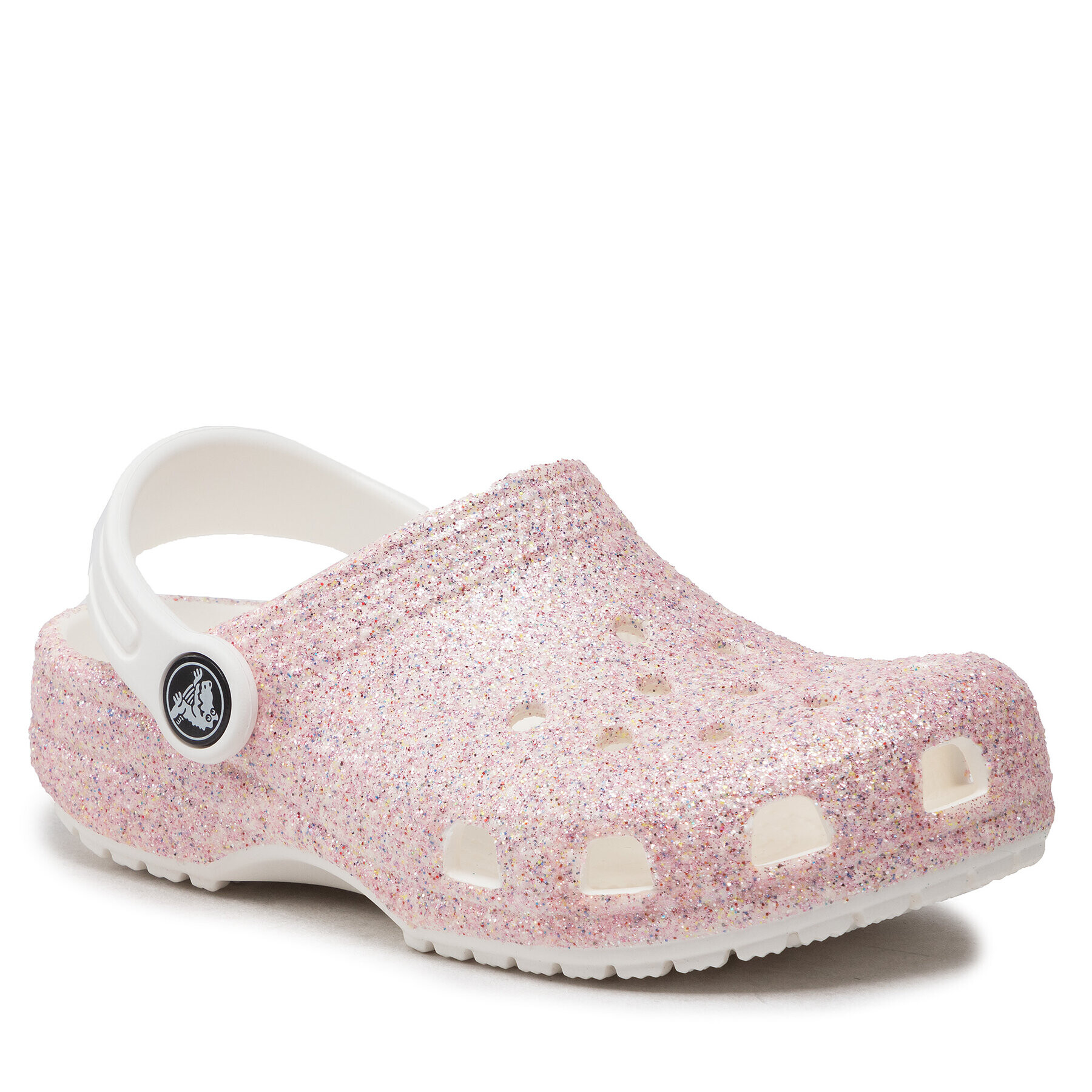 Crocs Șlapi Classic Glitter Clog K 206993 Roz - Pled.ro