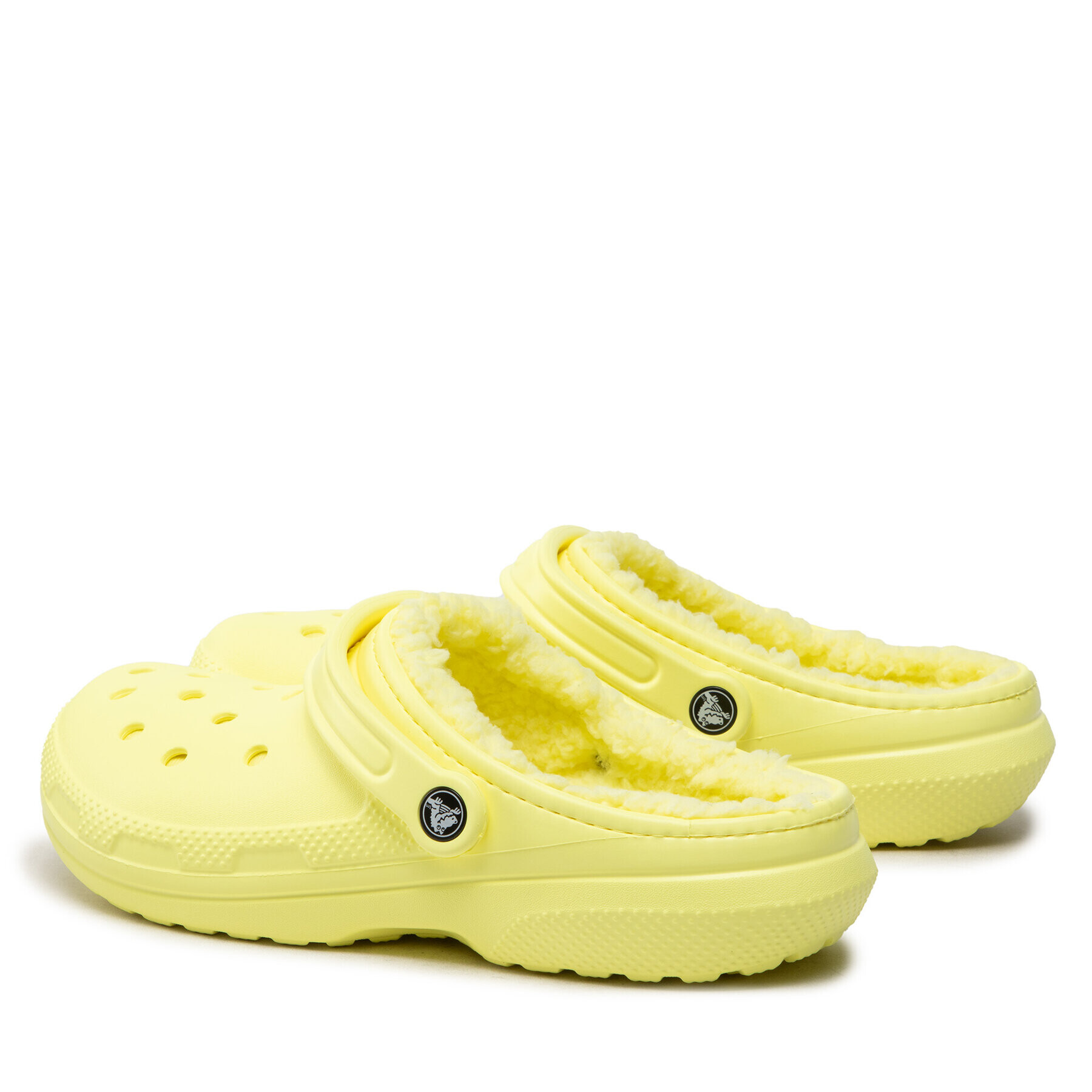 Crocs Șlapi Classic Lined Clog 203591 Galben - Pled.ro