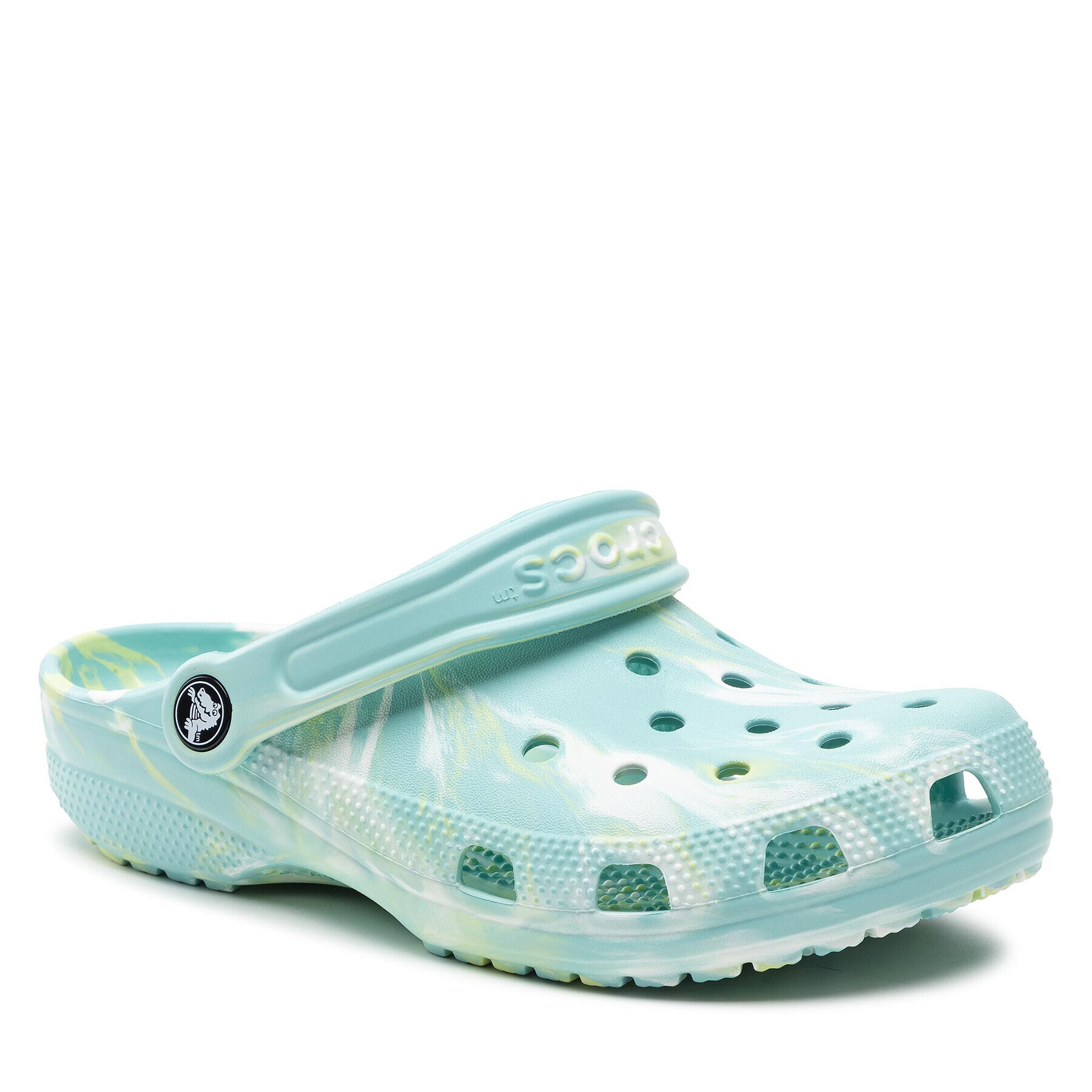 Crocs Șlapi Classic Marbled Clog 206867 Albastru - Pled.ro