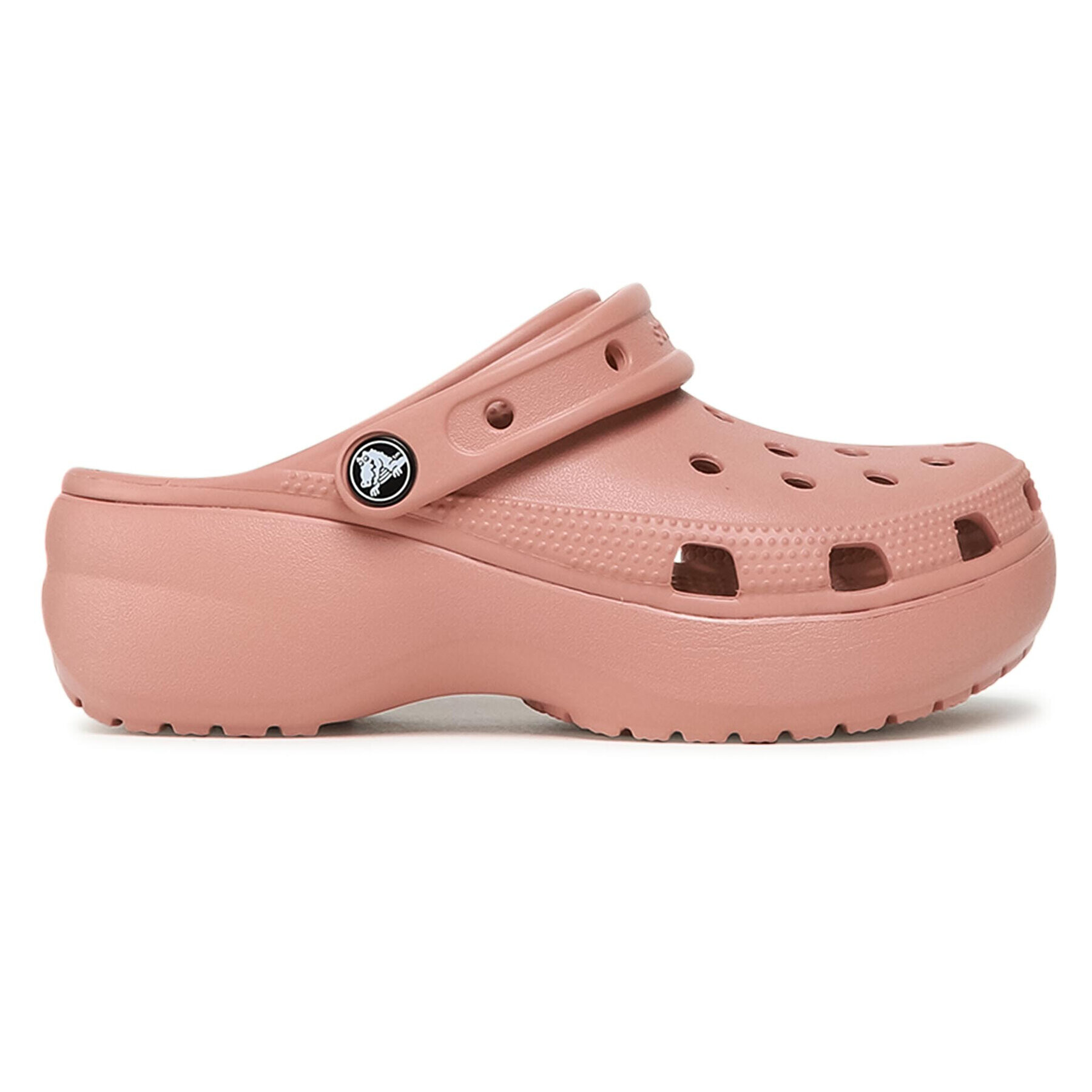 Crocs Șlapi Classic Platform Clog 206750-6RL Roz - Pled.ro