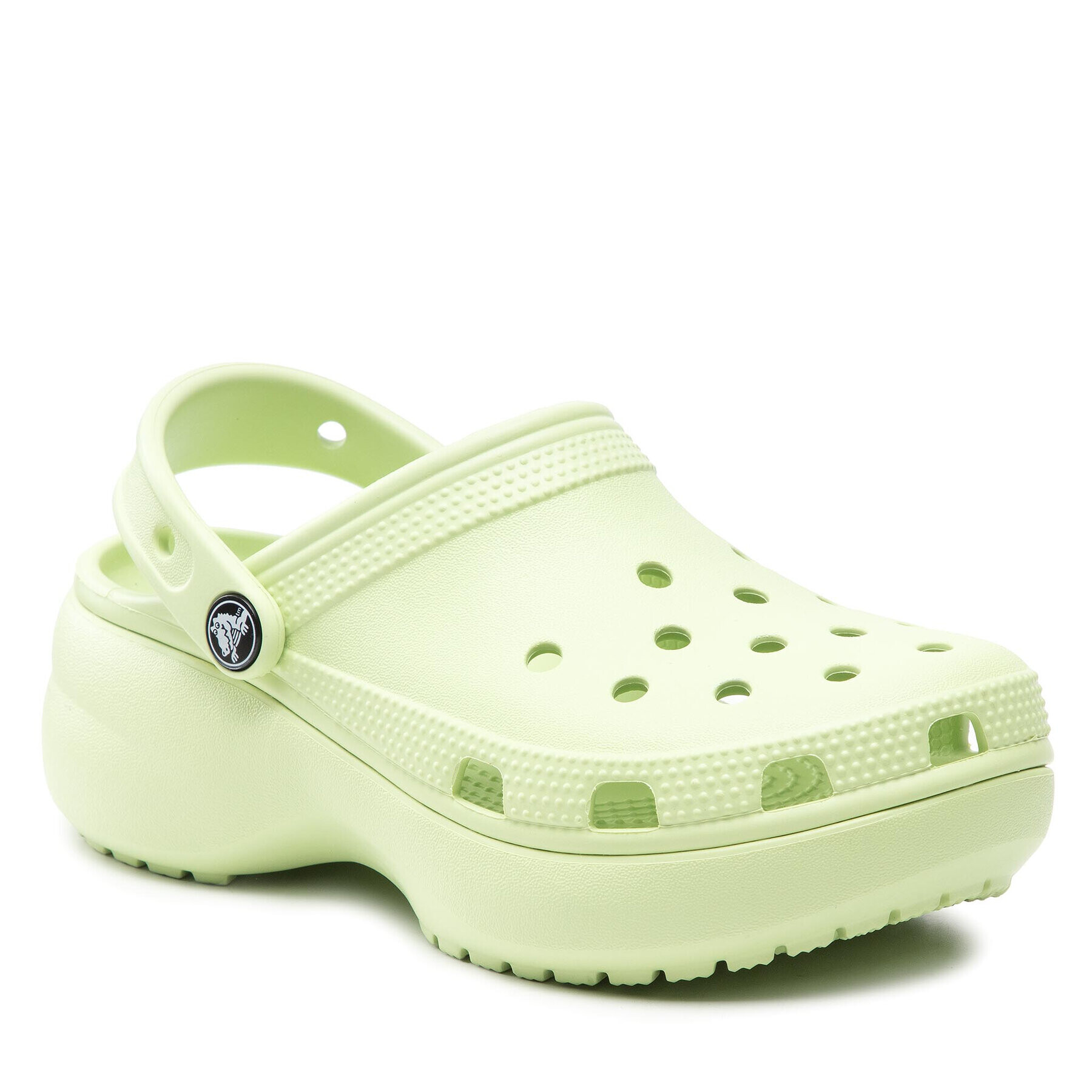 Crocs Șlapi Classic Platform Clog 206750 Verde - Pled.ro