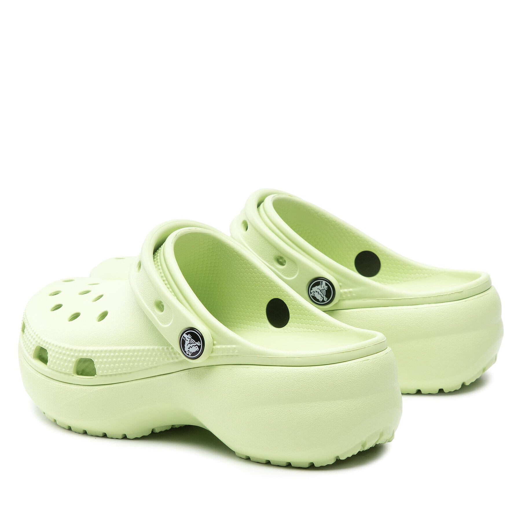 Crocs Șlapi Classic Platform Clog 206750 Verde - Pled.ro