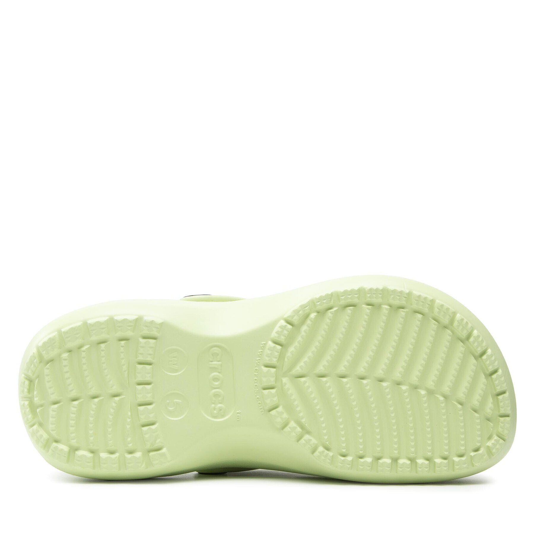 Crocs Șlapi Classic Platform Clog 206750 Verde - Pled.ro