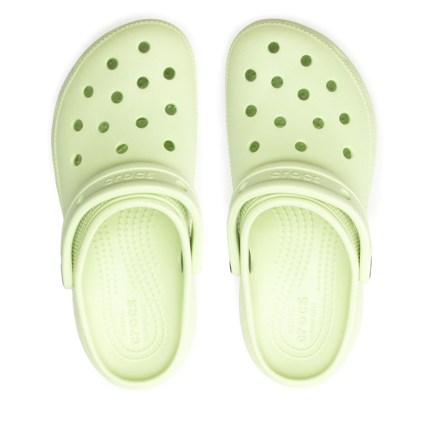 Crocs Șlapi Classic Platform Clog 206750 Verde - Pled.ro