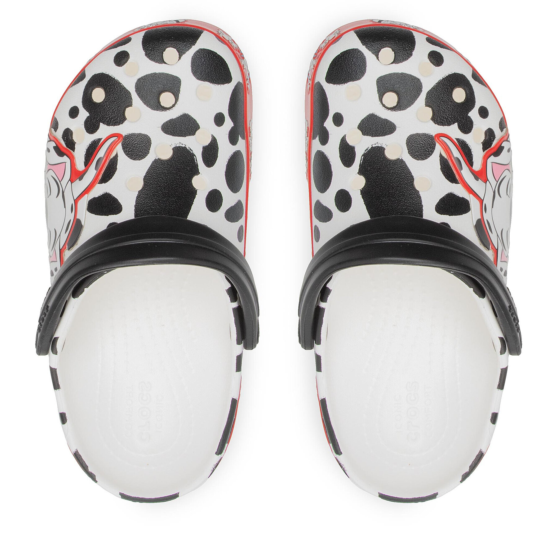 Crocs Șlapi Fl 101 Dalmatians Clog K 207483 Alb - Pled.ro