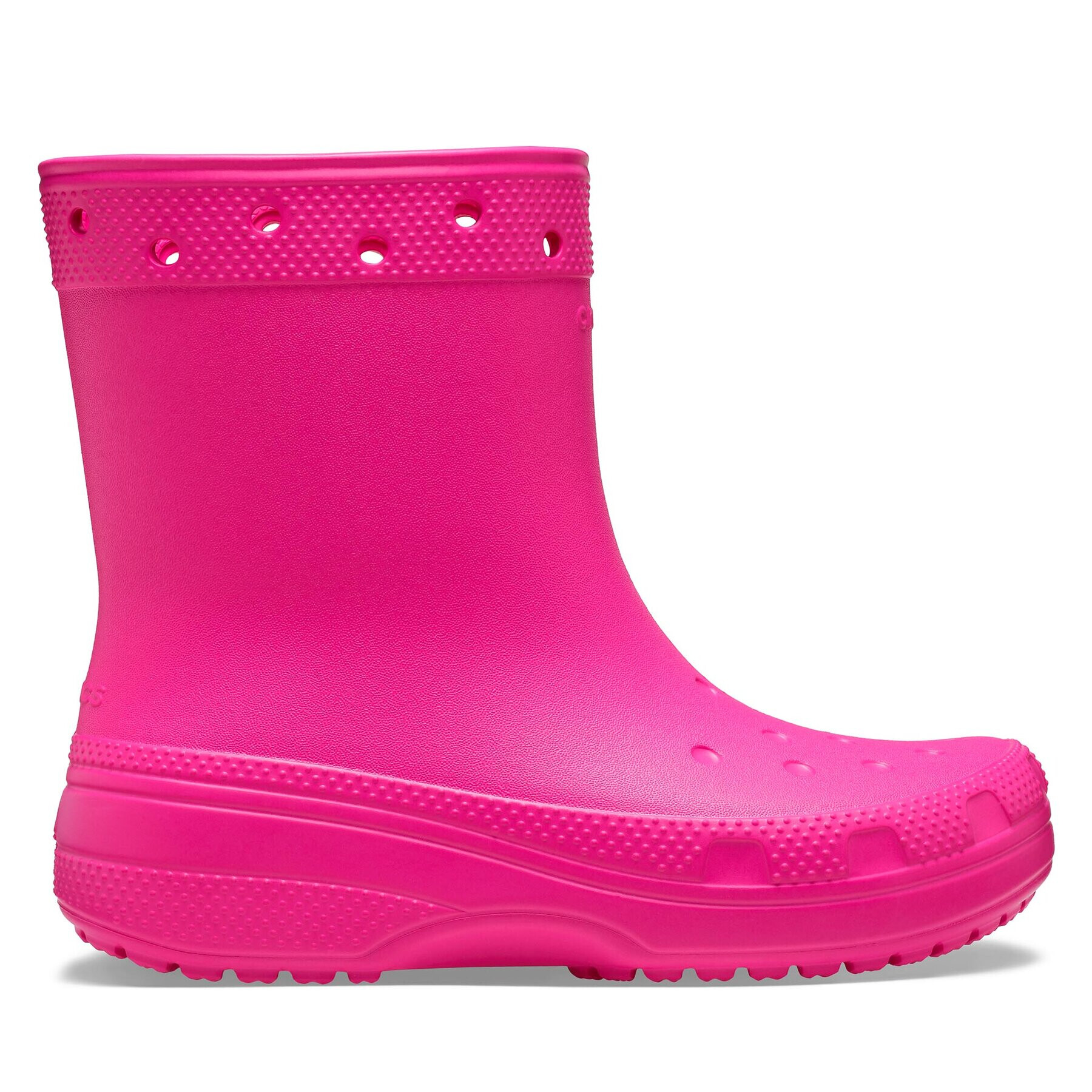 Crocs Cizme de cauciuc Classic Rain Boot 208363 Roz - Pled.ro