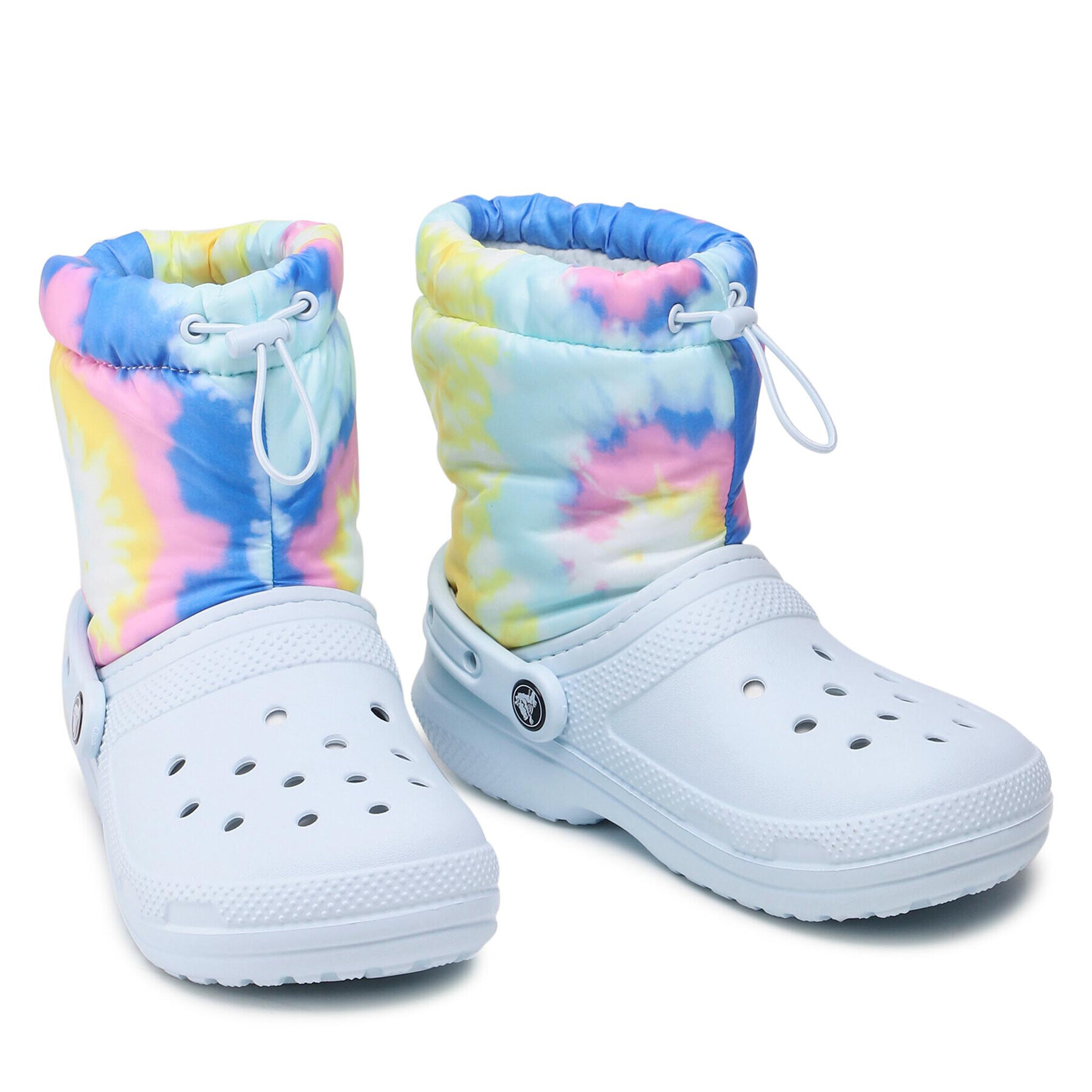 Crocs Cizme de zăpadă Classic Lined Neo Puff Tie Dye 207328 Colorat - Pled.ro