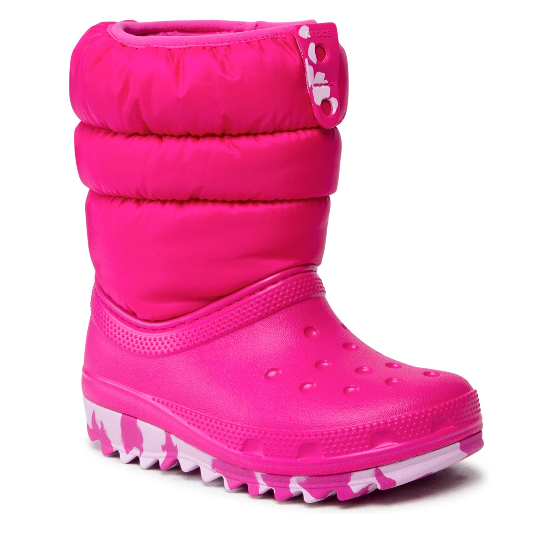 Crocs Cizme de zăpadă Classic Neo Puff Boot K 207275 Roz - Pled.ro