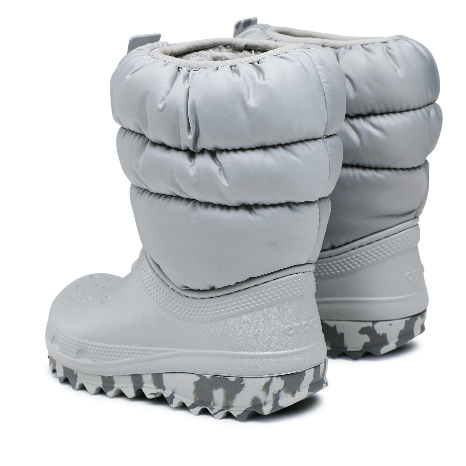 Crocs Cizme de zăpadă Classic Neo Puff Boot K 207684 Gri - Pled.ro