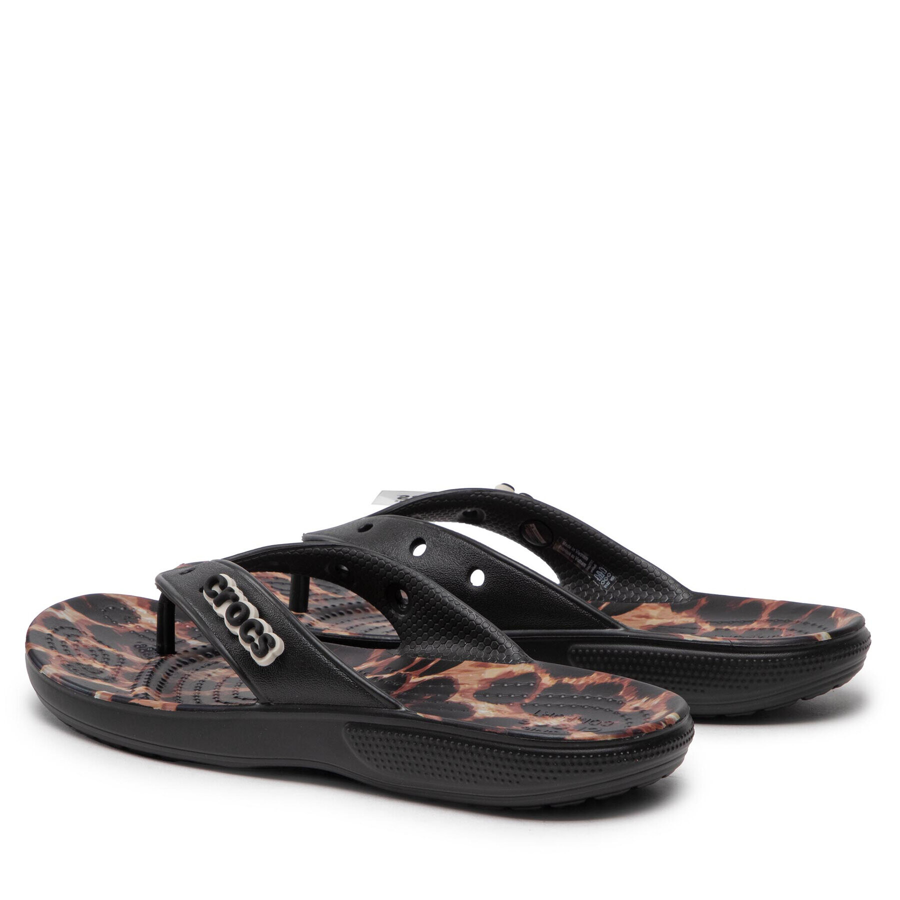 Crocs Flip flop Classic animalremix Flip 207872 Negru - Pled.ro