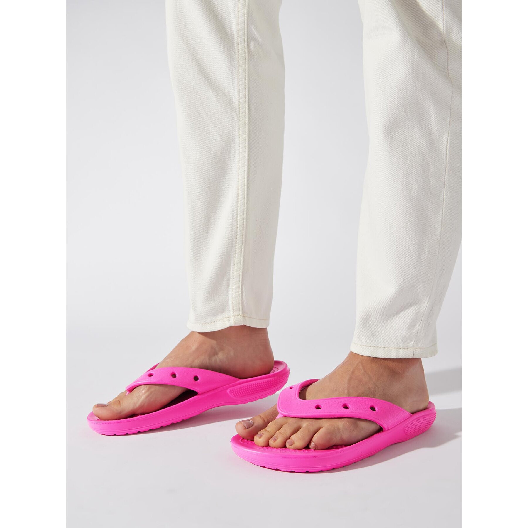 Crocs Flip flop Classic Flip 207713 Roz - Pled.ro