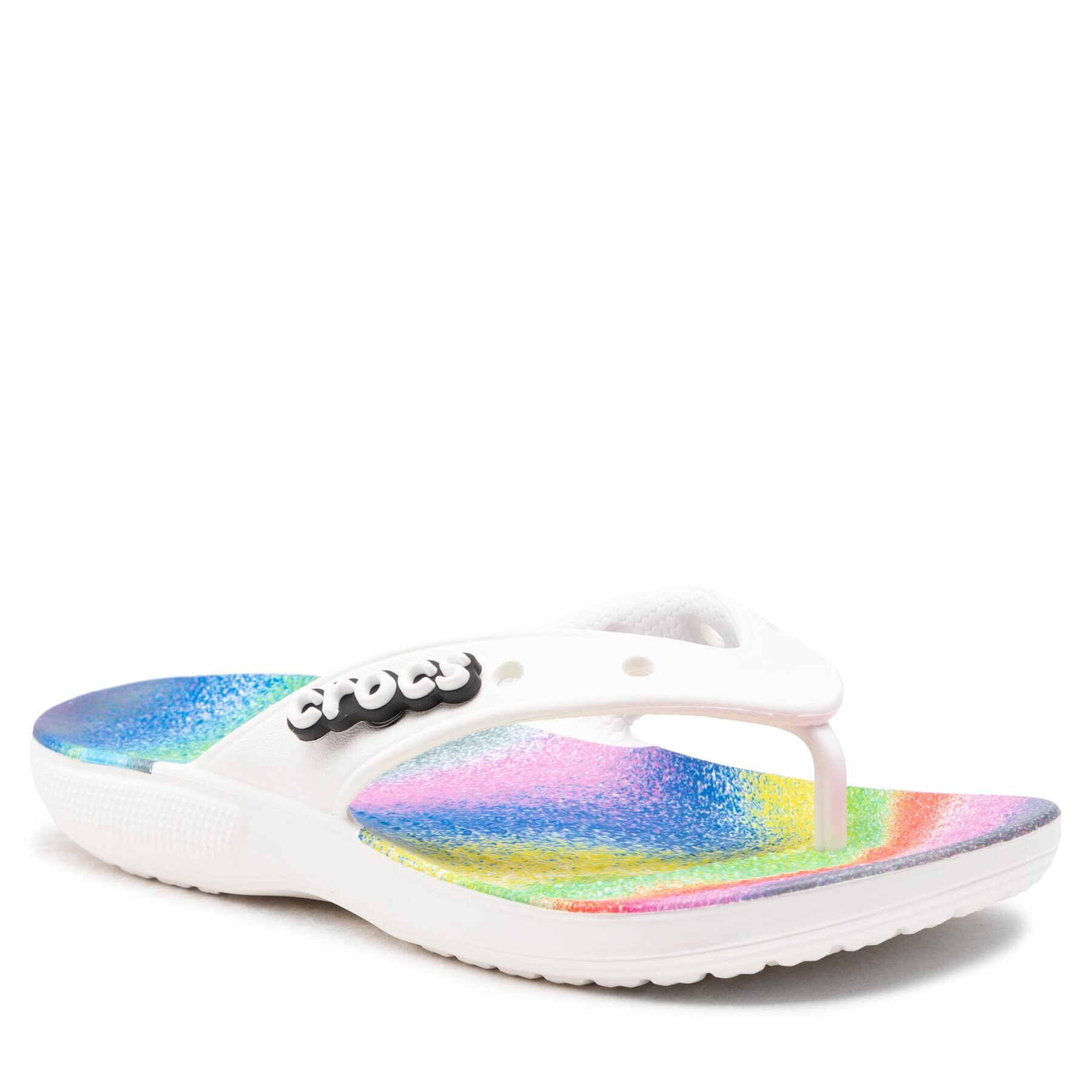 Crocs Flip flop Classic Spray Dye Flip 208056 Alb - Pled.ro