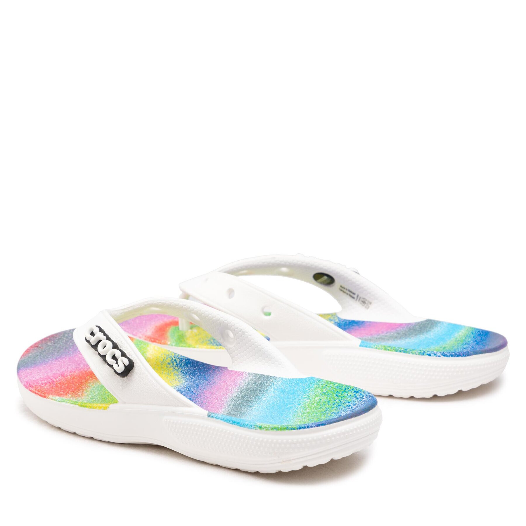 Crocs Flip flop Classic Spray Dye Flip 208056 Alb - Pled.ro