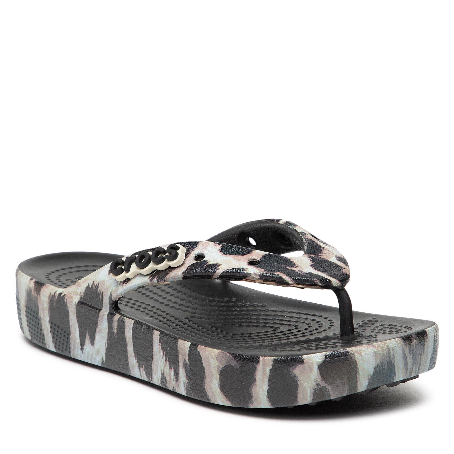 Crocs Flip flop Clsplatform Animal Remix Flip W 207845 Negru - Pled.ro