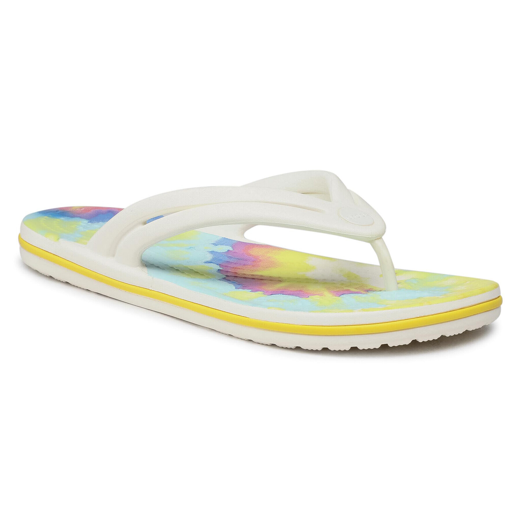 Crocs Flip flop Crocband Tie Dye Flip W 206988 Alb - Pled.ro