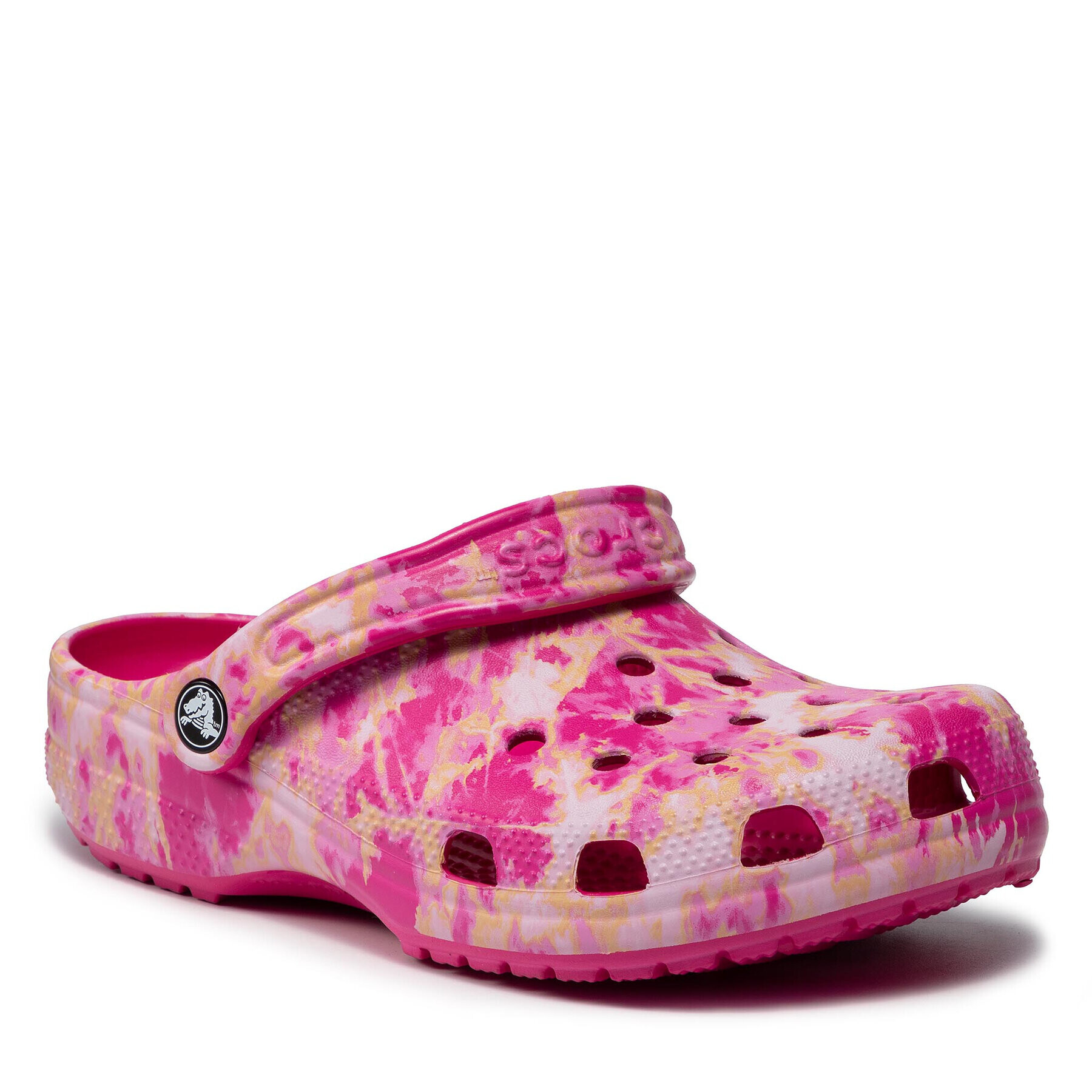 Crocs Șlapi Classic Bleach Dye Clog 207326 Roz - Pled.ro