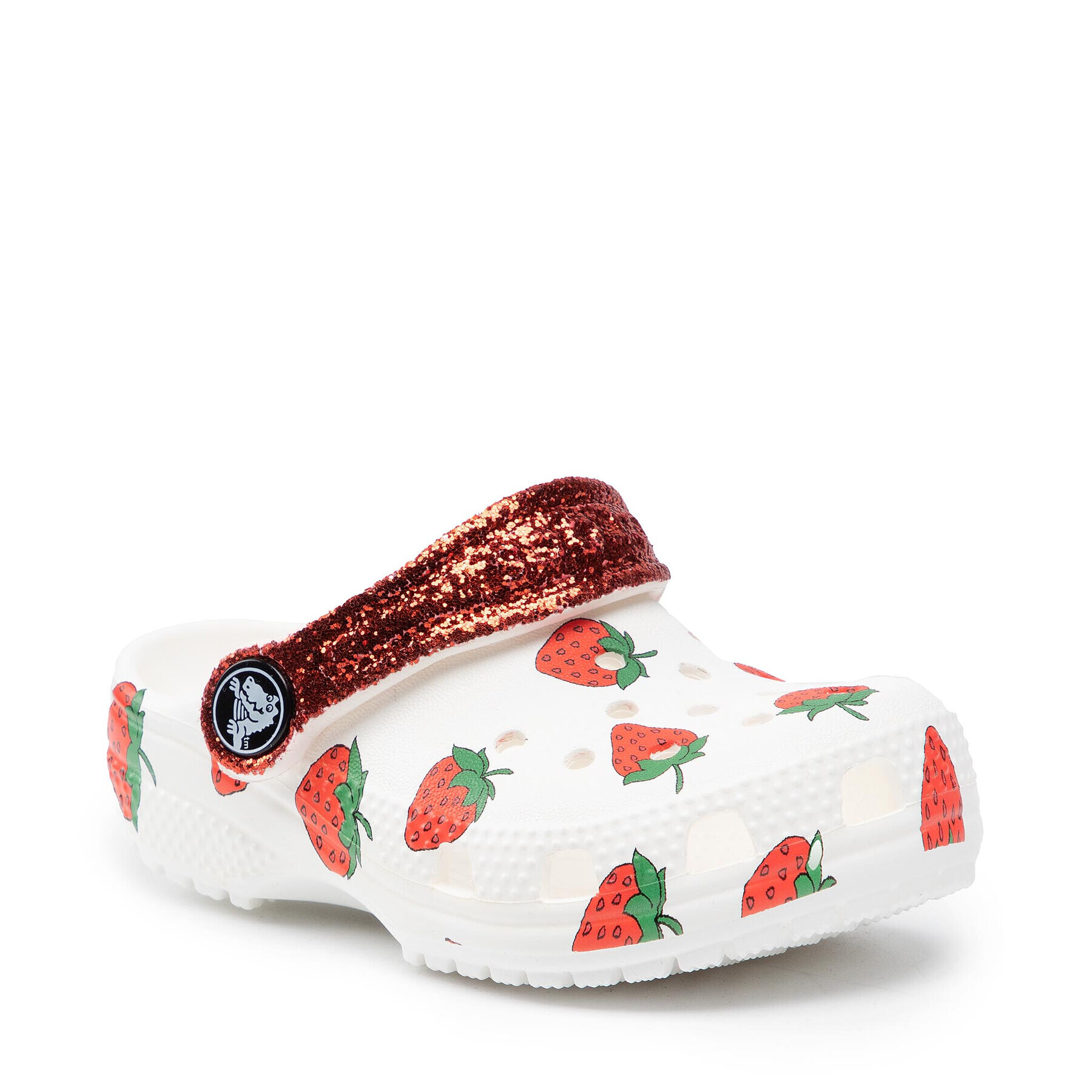 Crocs Șlapi Classic Food Print Clog K 207150 Alb - Pled.ro