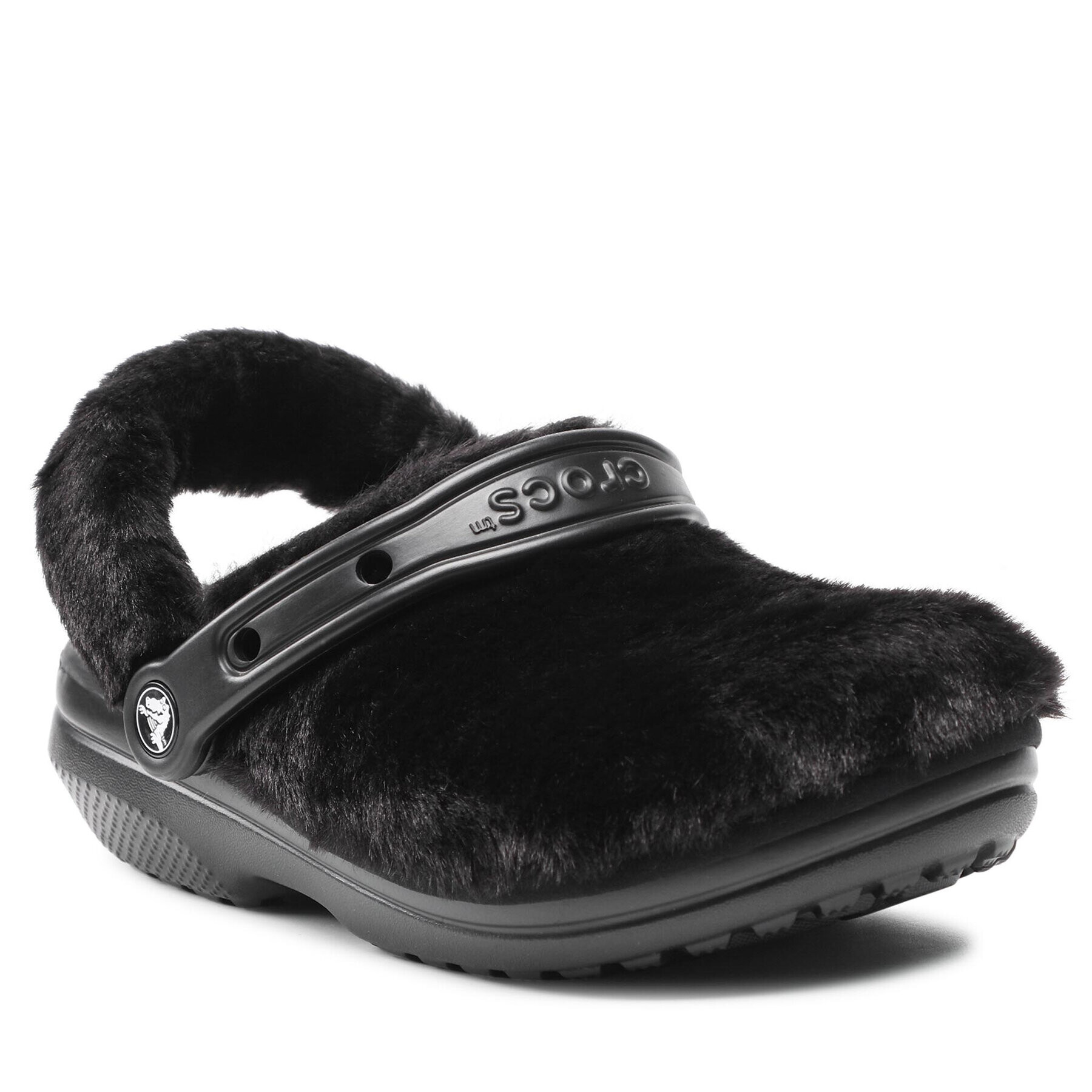 Crocs Șlapi Classic Fur Sure 207303 Negru - Pled.ro