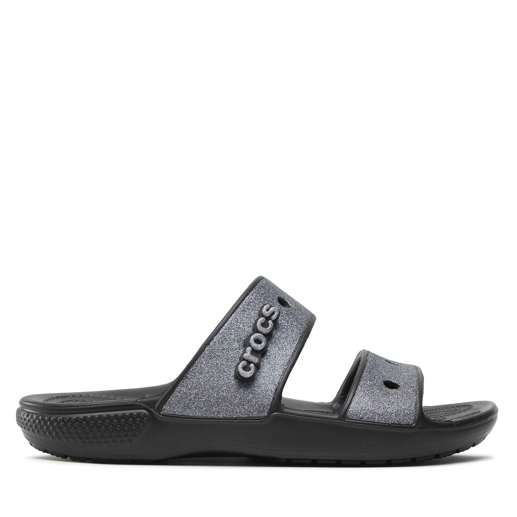 Crocs Șlapi Classic Glitter II Sandal 207769 Negru - Pled.ro