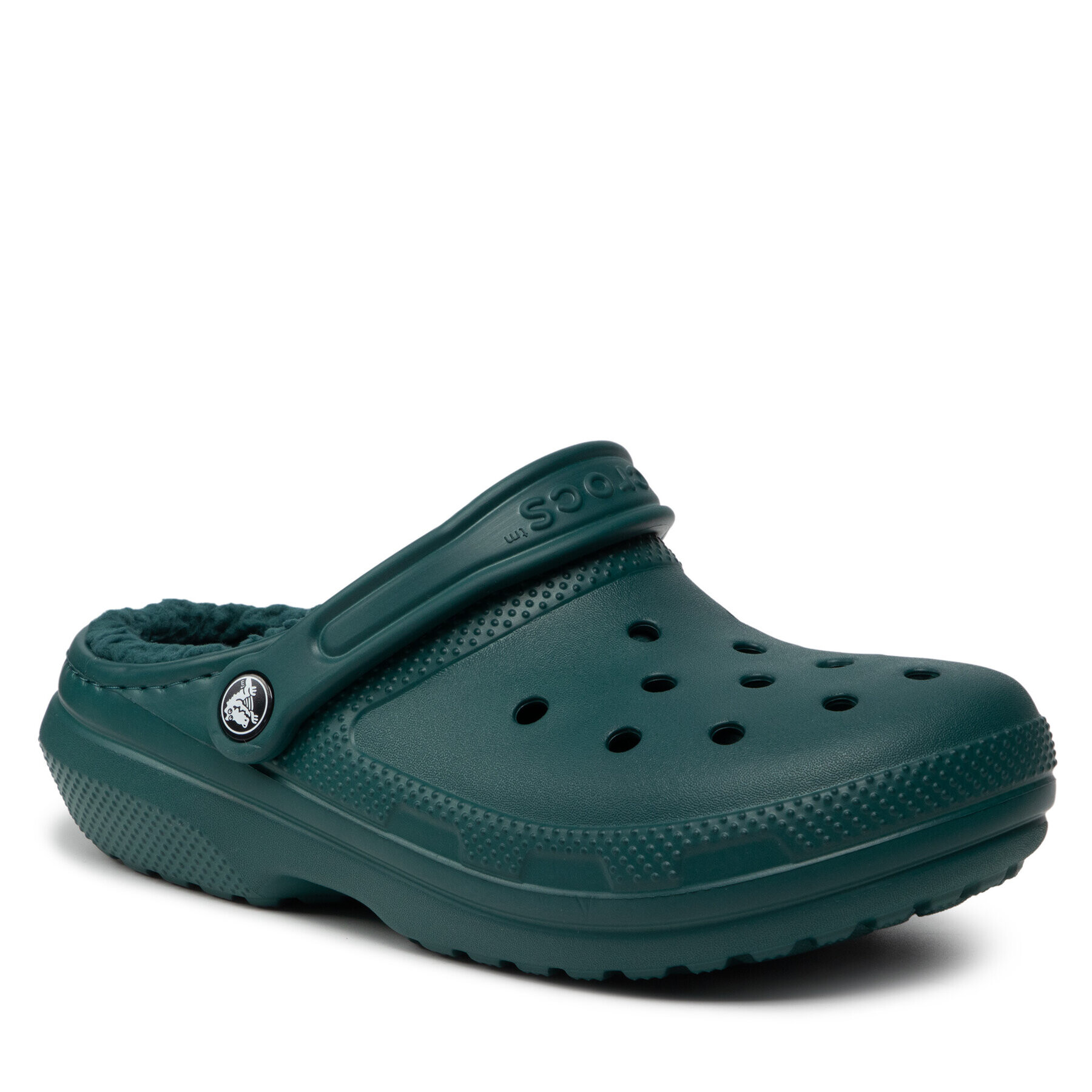 Crocs Șlapi Classic Lined Clog 203591 Verde - Pled.ro