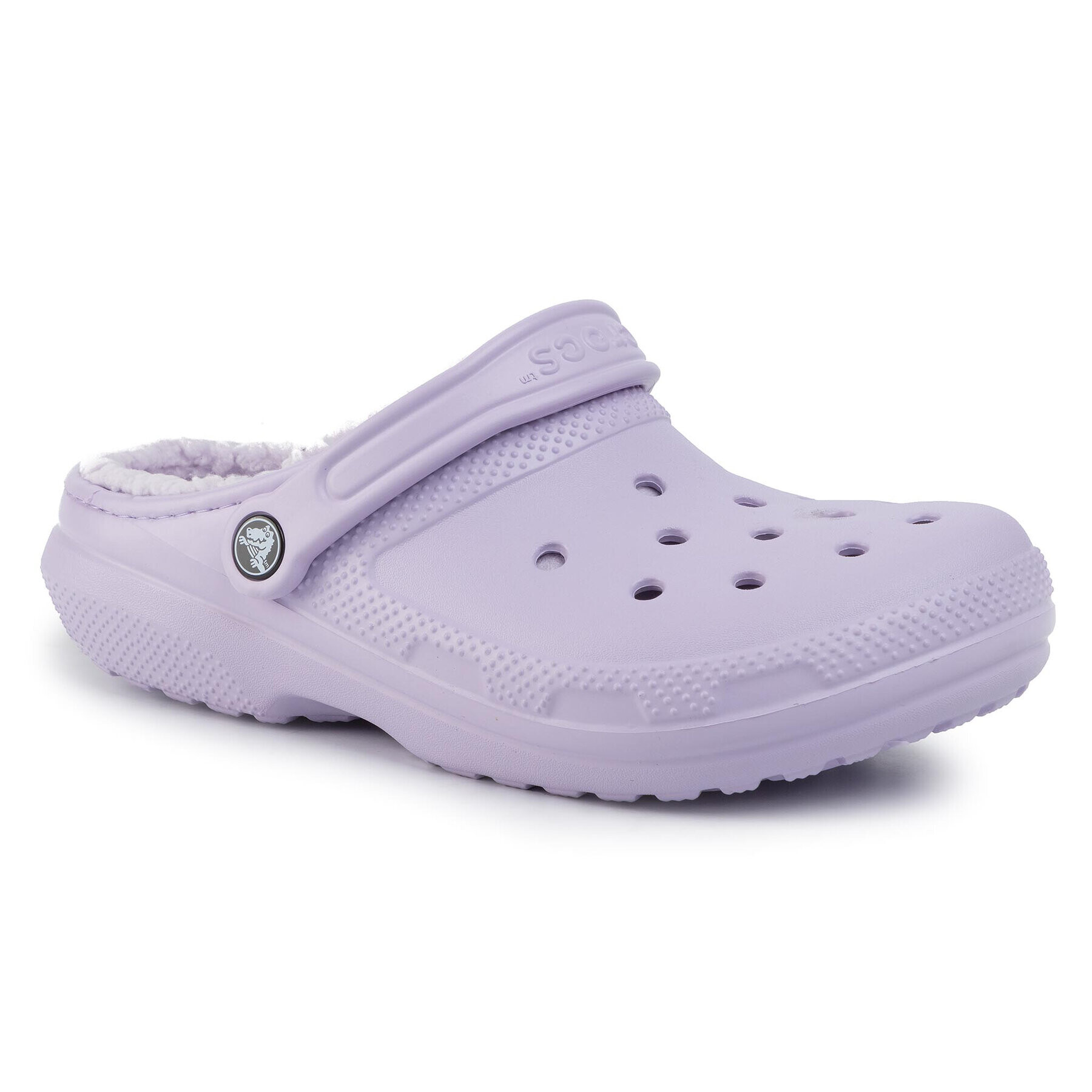 Crocs Șlapi Classic Lined Clog 203591 Violet - Pled.ro