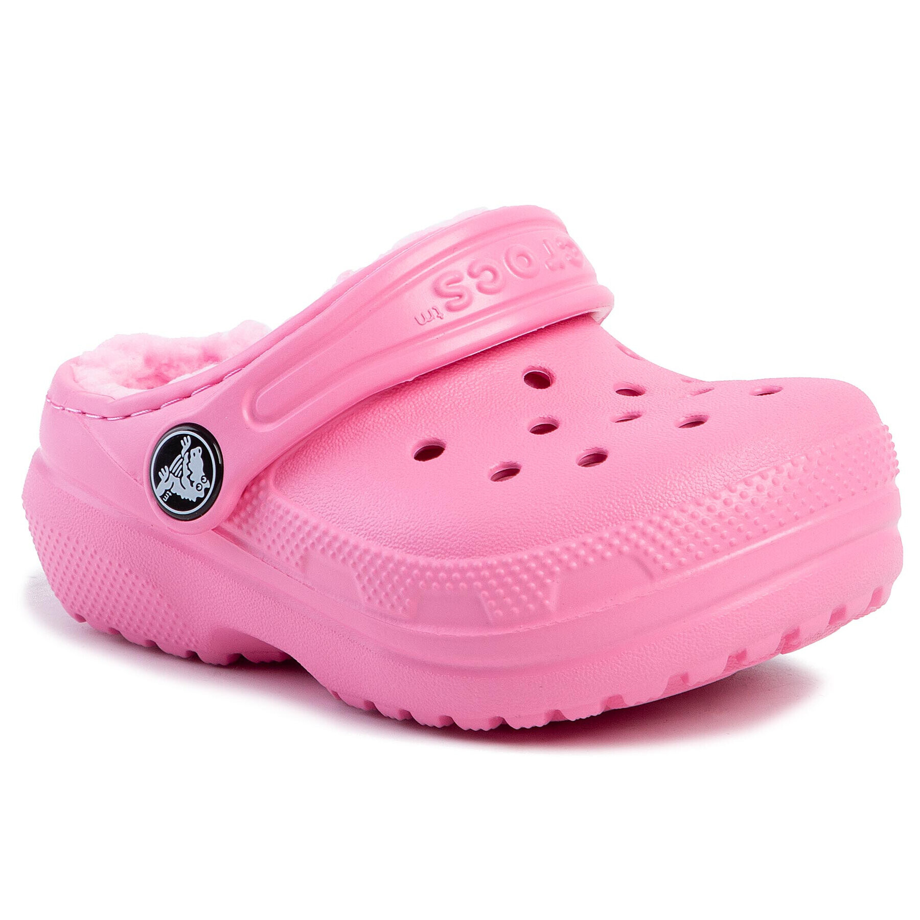 Crocs Șlapi Classic Lined Clog K 203506 Roz - Pled.ro