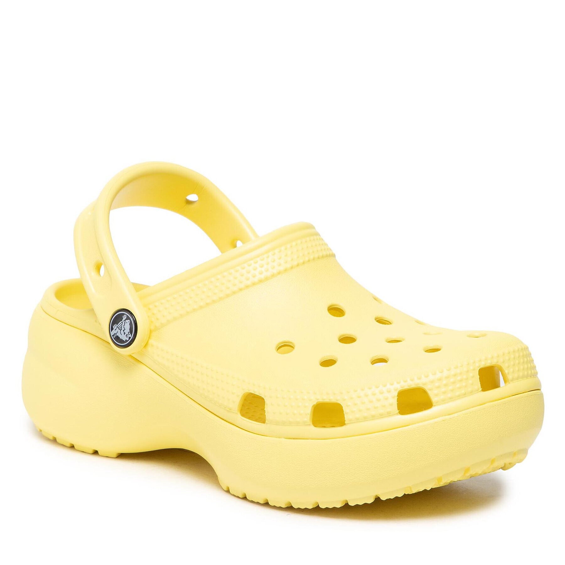 Crocs Șlapi Classic Platform Clog W 206750-7HD Galben - Pled.ro