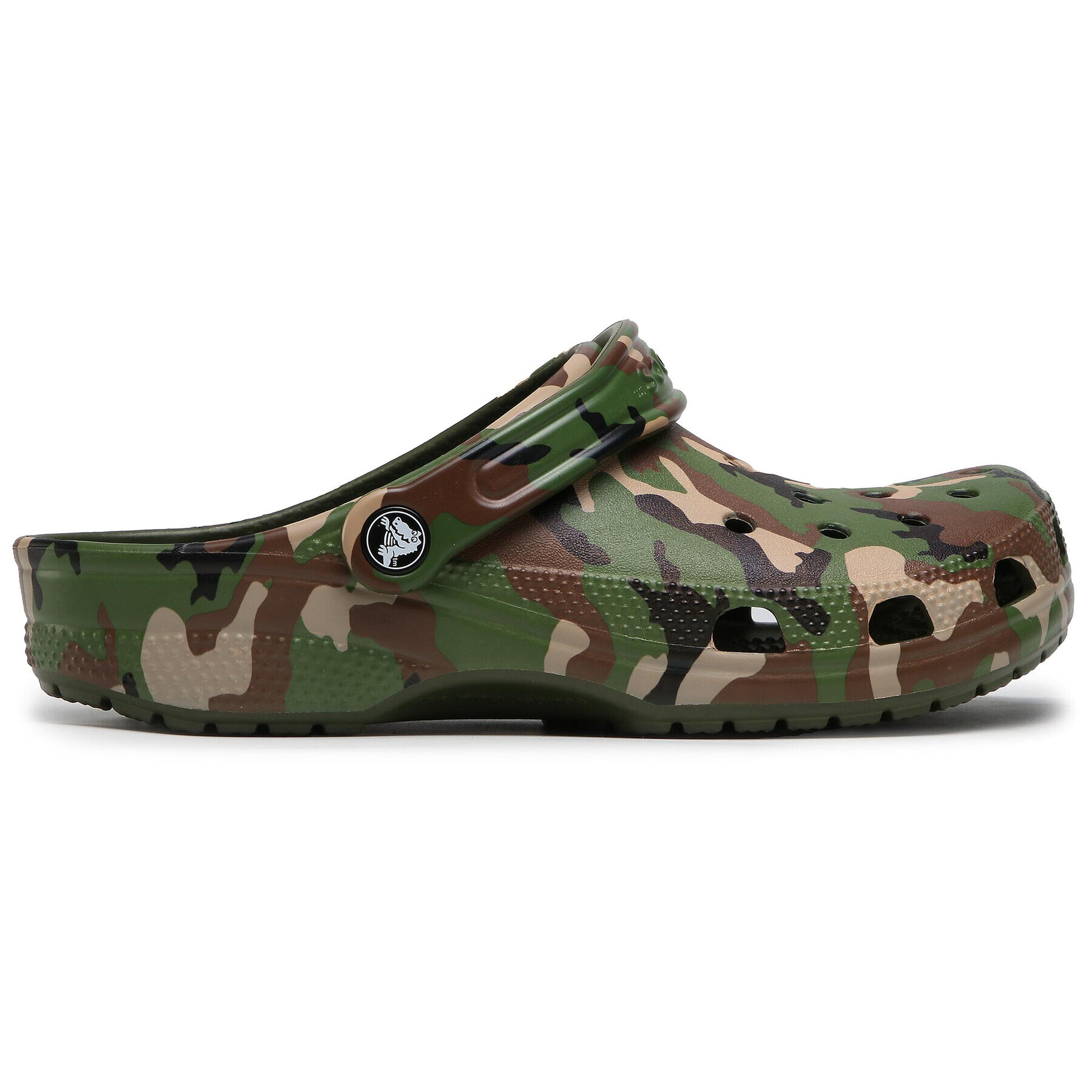 Crocs Șlapi Classic Printed Camo Clog 206454 Verde - Pled.ro