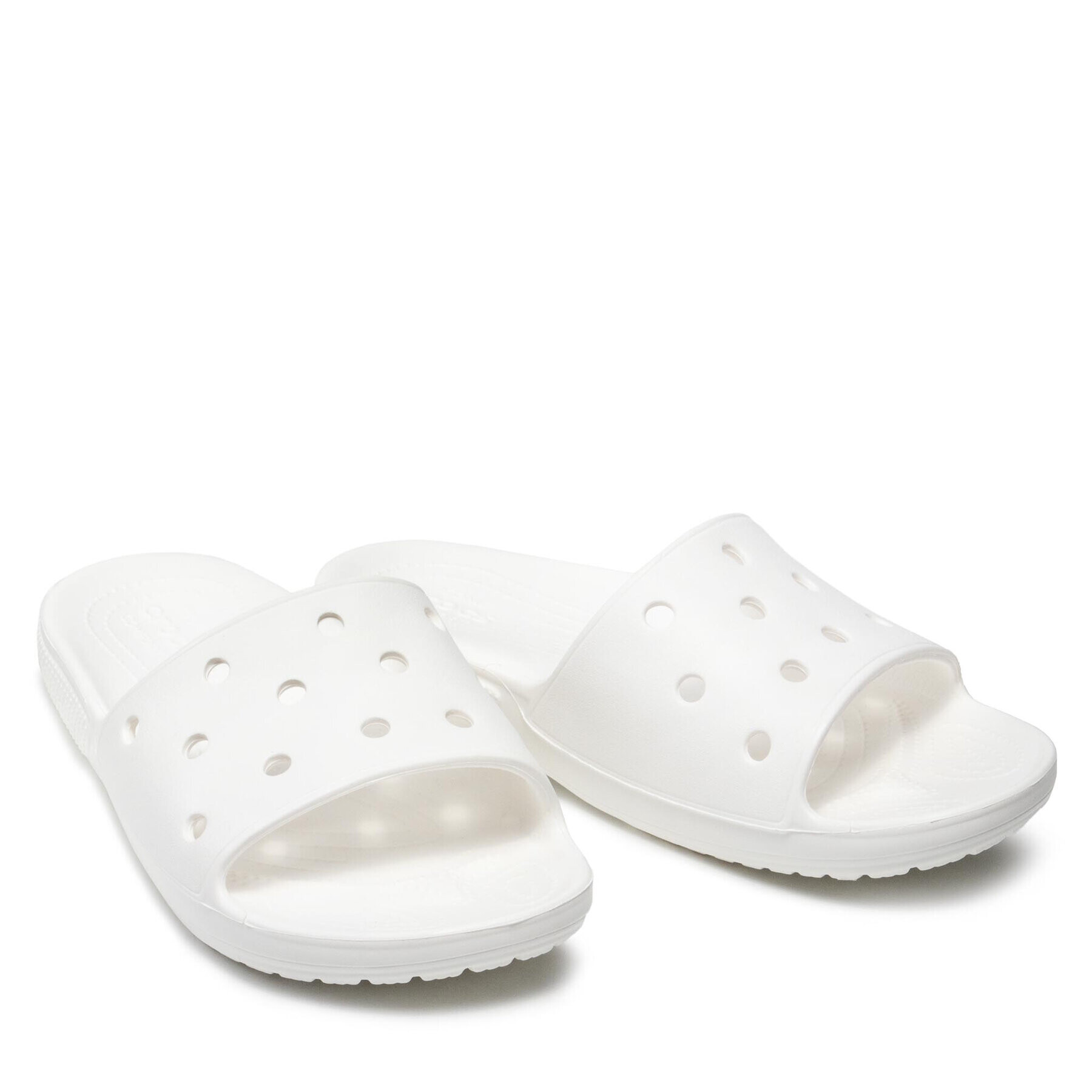 Crocs Șlapi Classic Slide 206121 Alb - Pled.ro