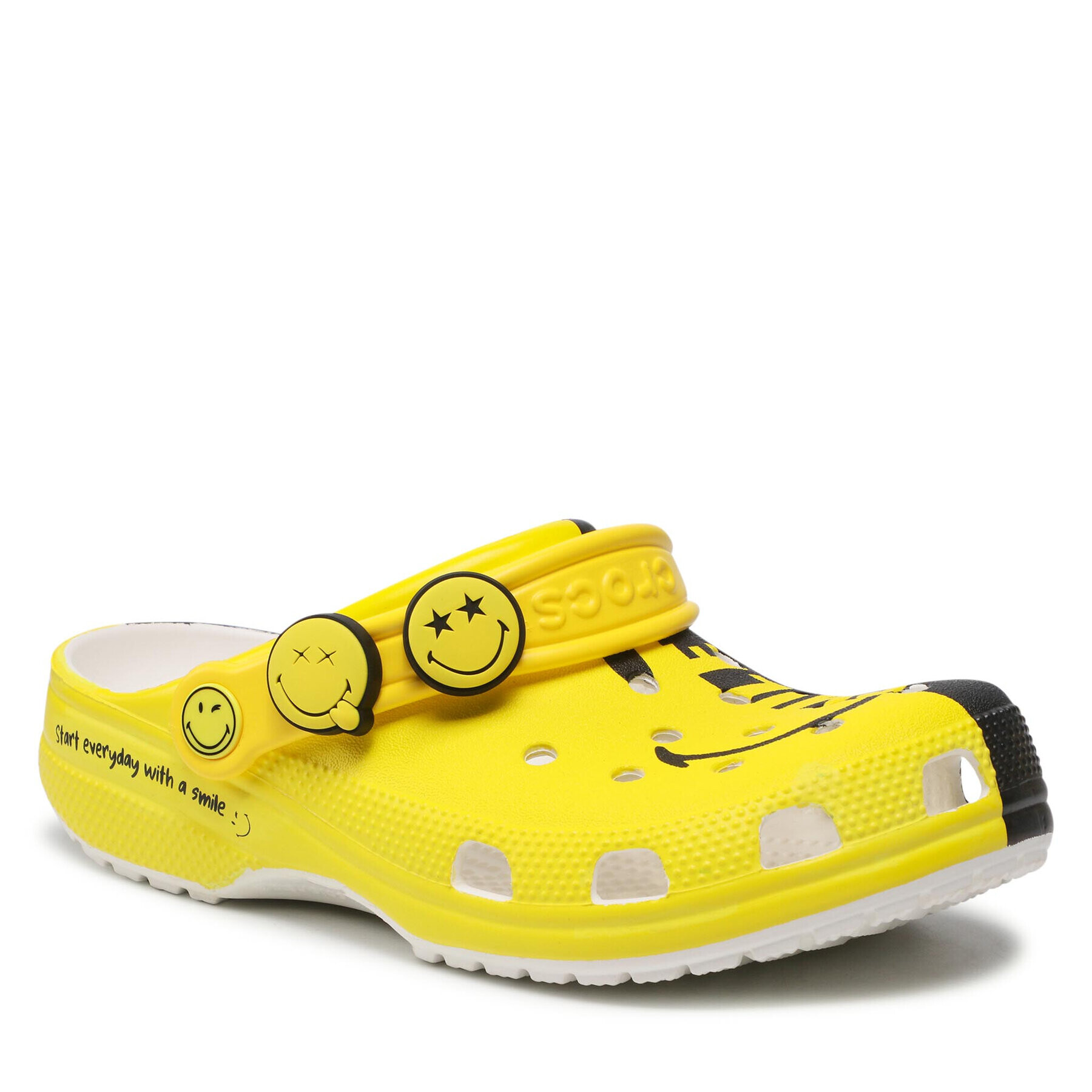 Crocs Șlapi Classic Smiley 2 Clog 207122 Galben - Pled.ro