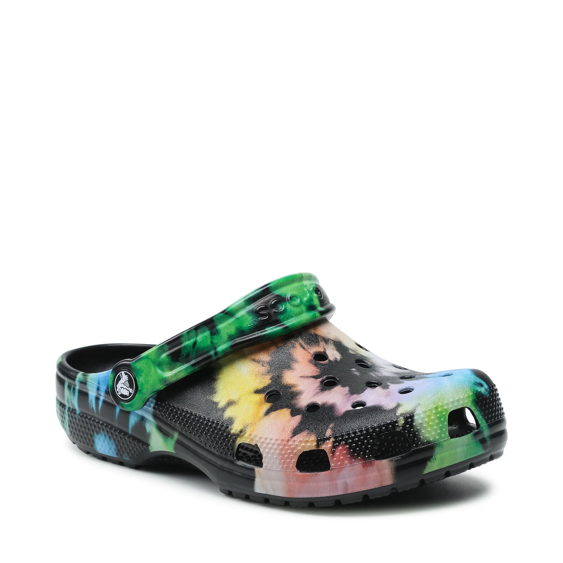 Crocs Șlapi Classic Tie Dye Graphic Clog 205453 Negru - Pled.ro