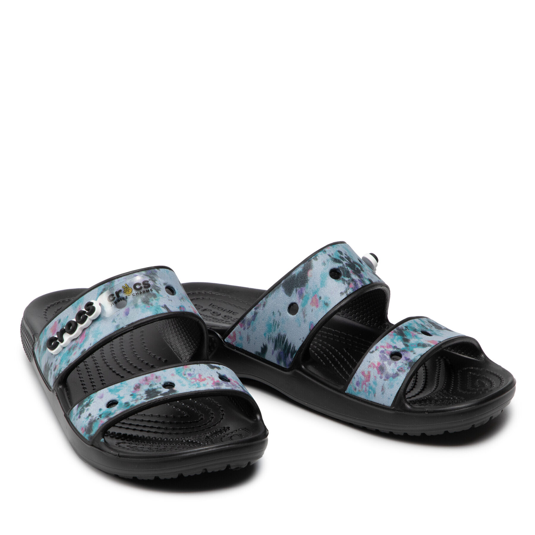 Crocs Șlapi Classic Tiedye 207283 Negru - Pled.ro