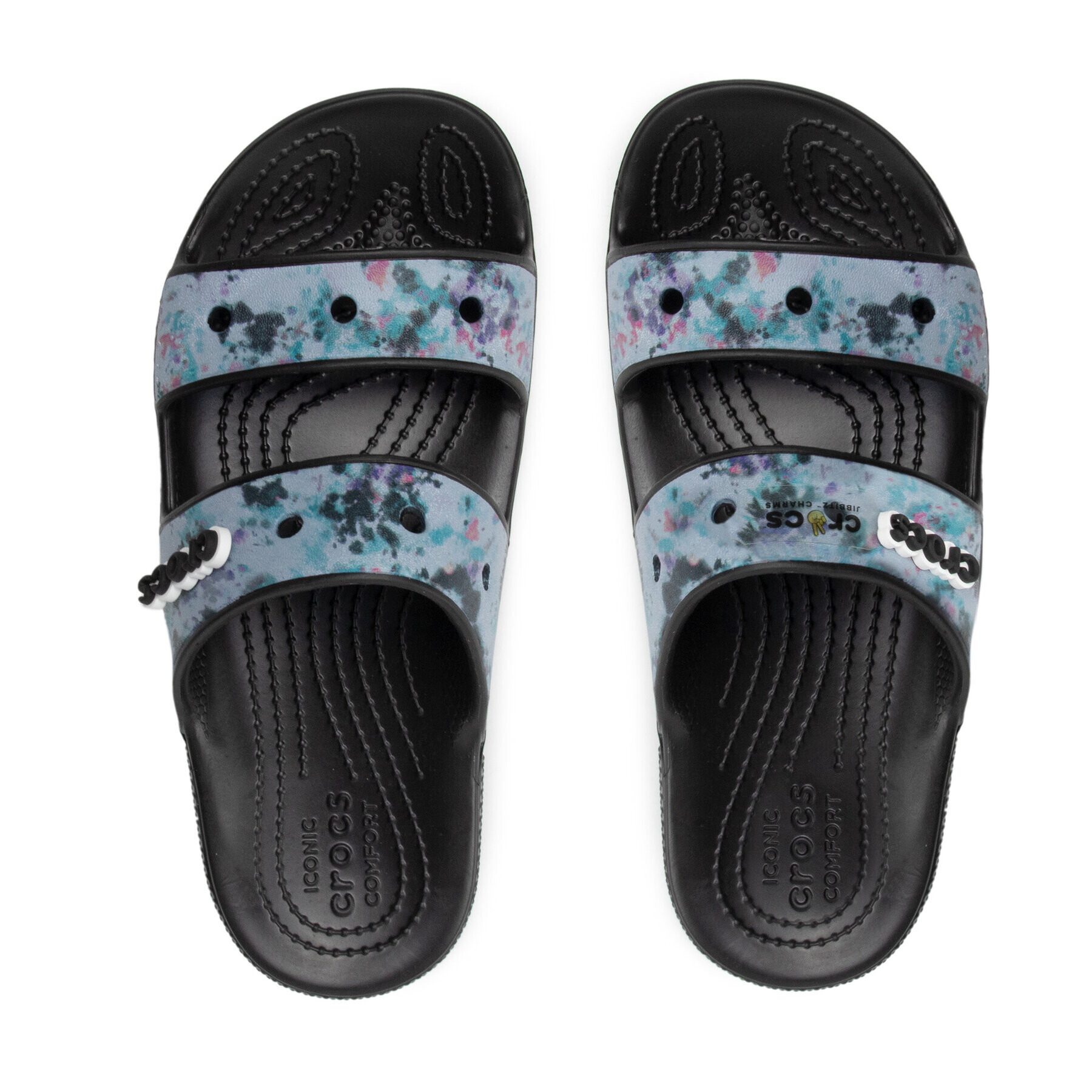 Crocs Șlapi Classic Tiedye 207283 Negru - Pled.ro